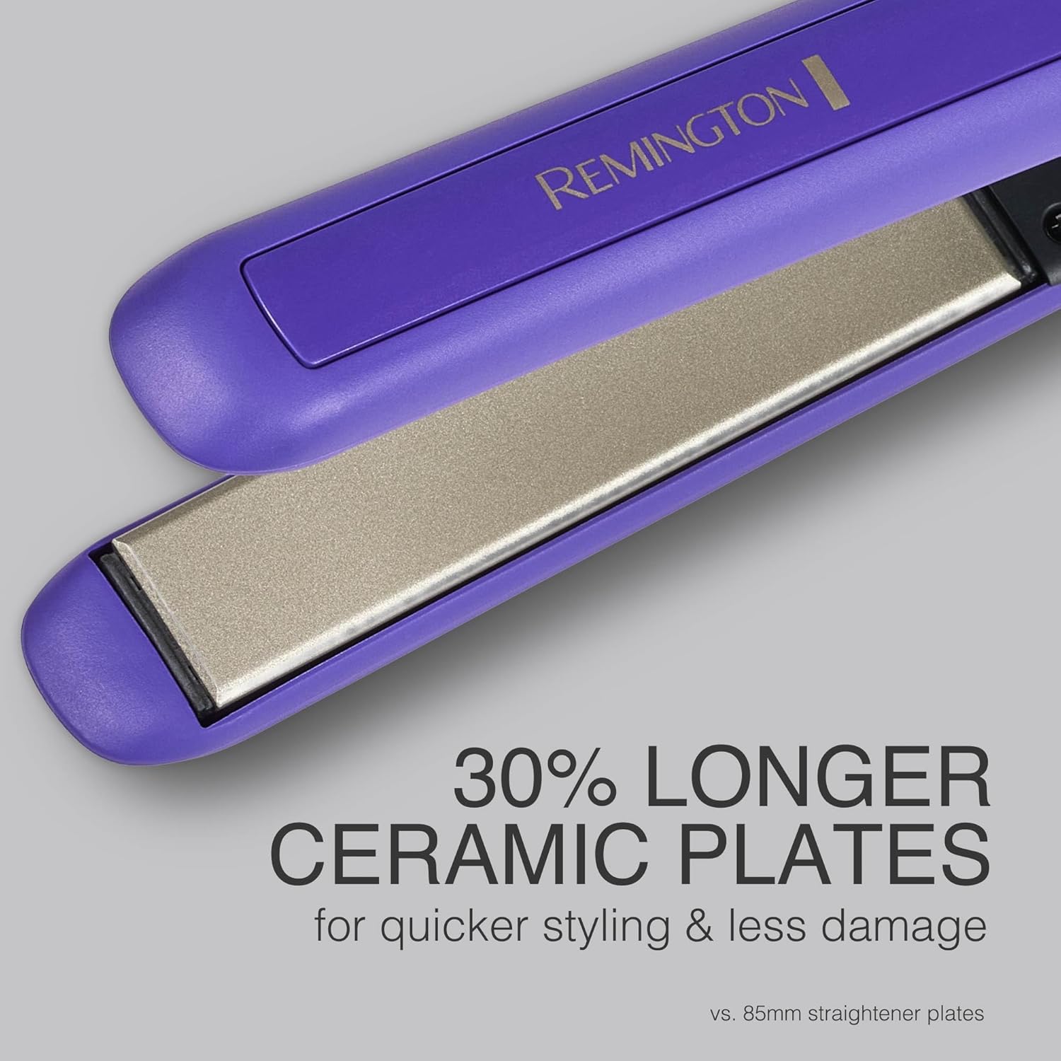 Remington 1" Flat Iron, Hair Straightener with Anti-Static Technology, 30-Second Heat Up & 60 Minute Auto Shut-Off, 30% Longer Ceramic Floating Plates, Titanium + Ceramic Coating - Image 4