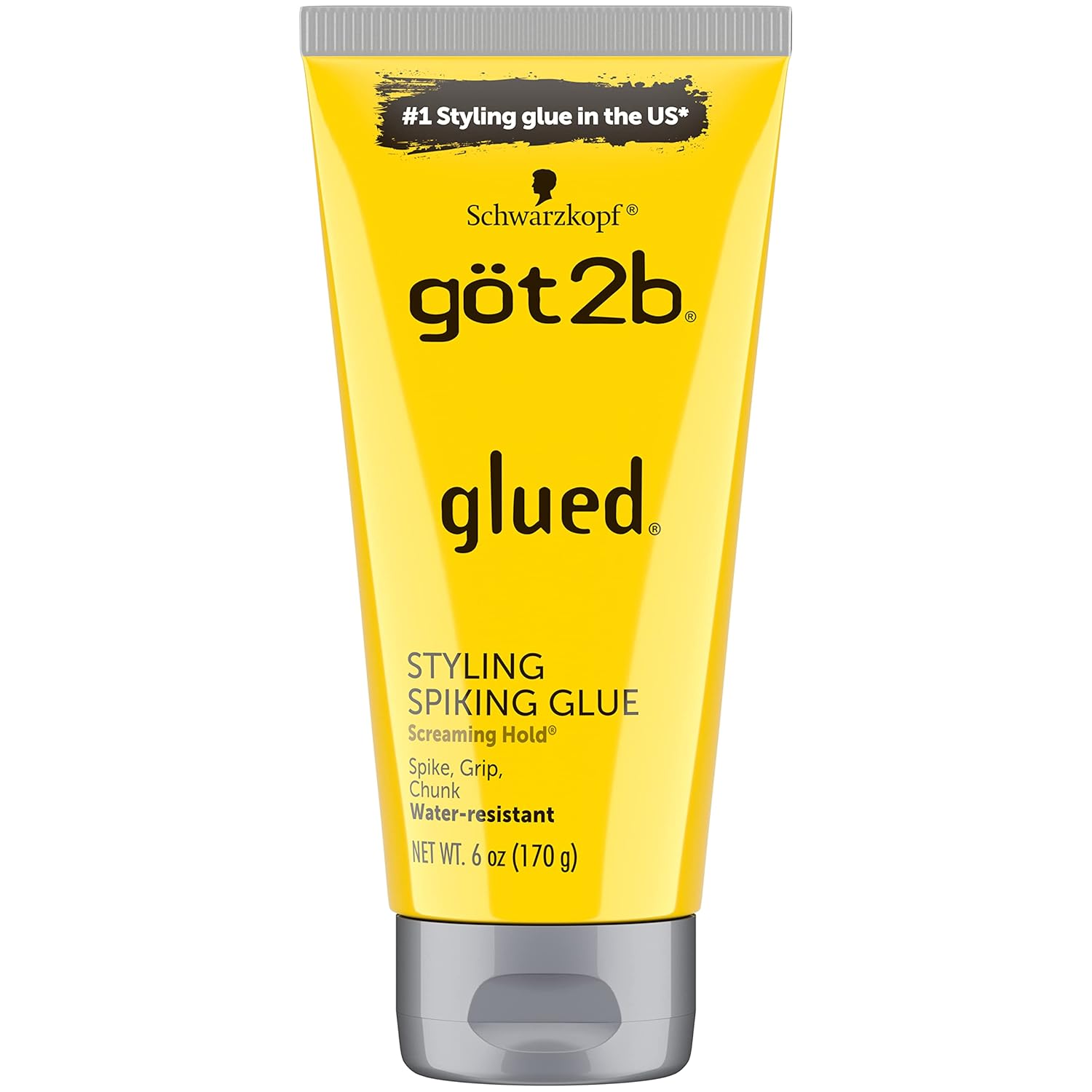 Got2B Glued Styling Spiking Hair Gel 2 - 6 oz tubes + 1 Travel 1.25 oz tube - Image 2