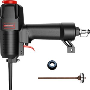 AeroPro 700V Professional Grade Heavy Duty Pneumatic Punch Nailer/Nail Remover with Extra Driver and Bumper, Long Nail Nose, 2-3/4” 6mm Diameter for 1-4 Inch Nails, 9-16 Gauge