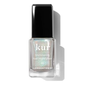 LONDONTOWN Shimmer Nail Highlighter - Multi-Dimensional Iridescent Finish Nail Polish Treatment, Vegan Cruelty Free, Shimmery Pastel Opal Aurora Borealis, Stardust - .40fl oz