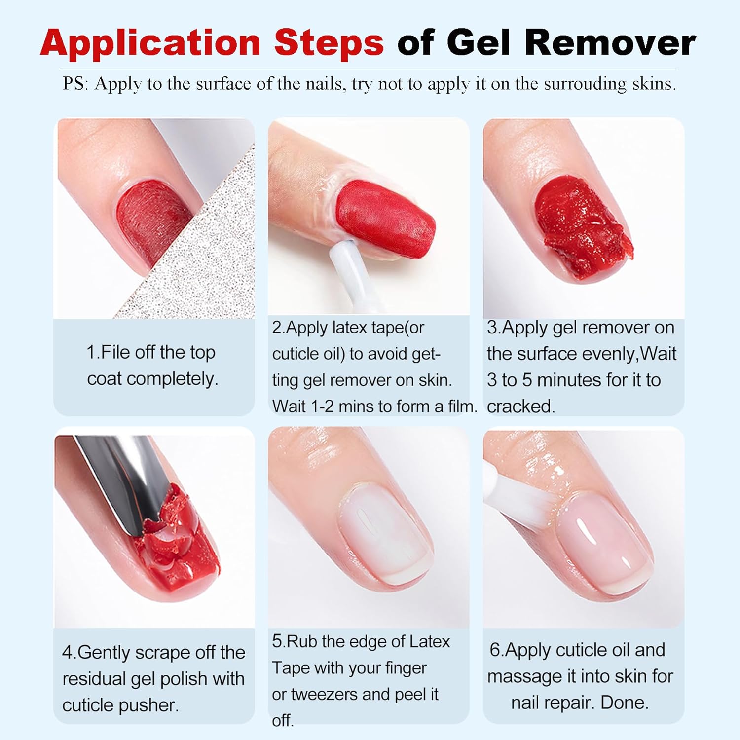Gel Nail Polish Remover – Fast, No Soak & No Foils, Safe for Natural Nails, Healthy, Low Odor, Quick Gel Removal in 2-5 Minutes – For Nail Polish & Nail Art, At-Home Manicure Solution - Image 9