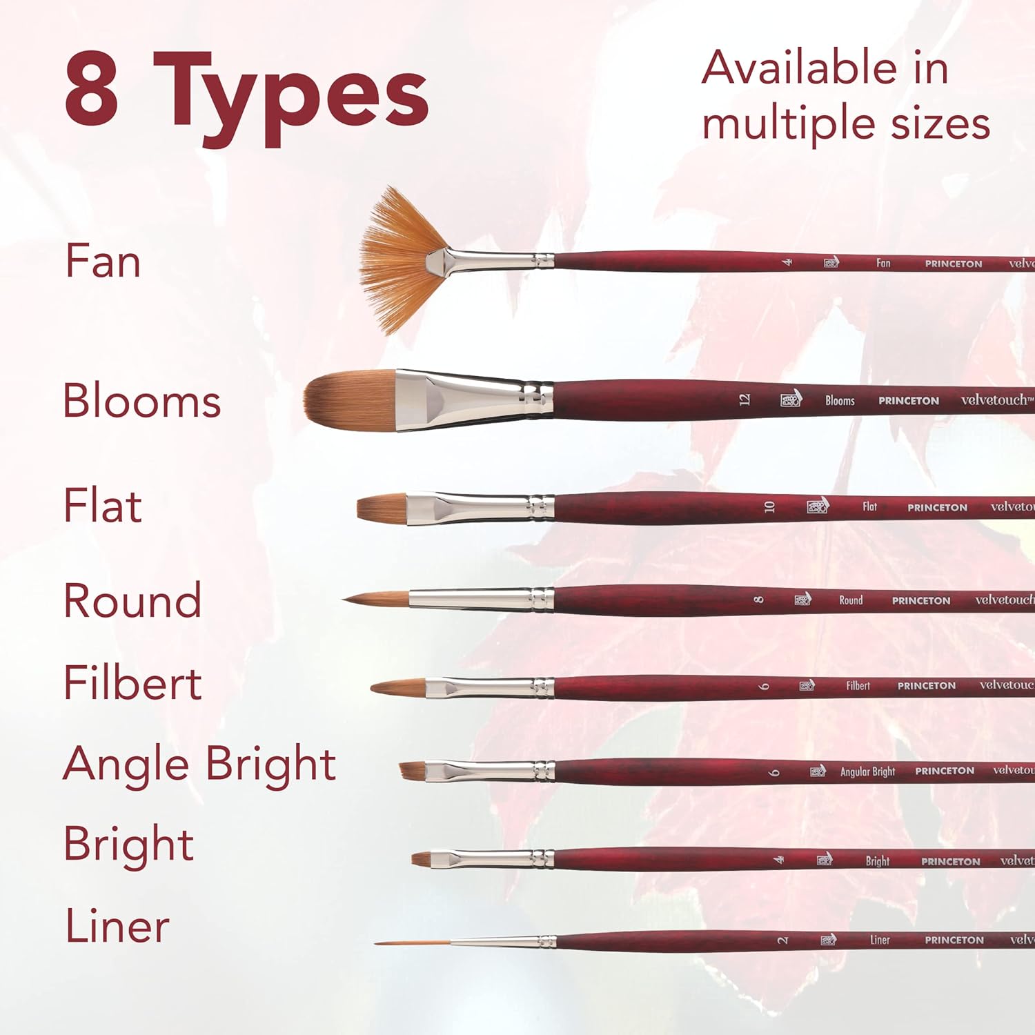 Princeton Velvetouch Jenna Rainey Blooms Brush, Long Handle, Size 12 - Professional Artist Brushes for Mixed Media, Acrylic, Oil - Image 6