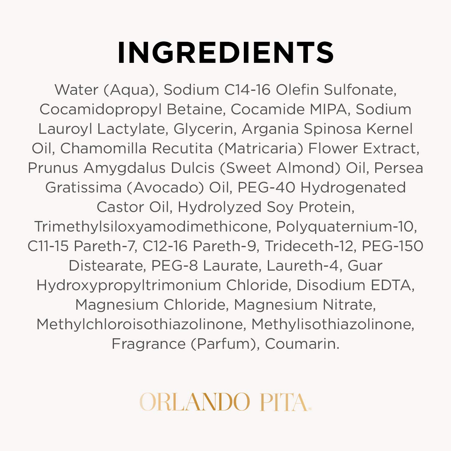 ORLANDO PITA Argan Oil Shampoo, 27 Fl Oz Salon Size- Premium Nourishing Hair Care for Men & Women - Professional Moisturizing, Anti Frizz, Hydrating Solution for Dry, Damaged Hair - Image 7
