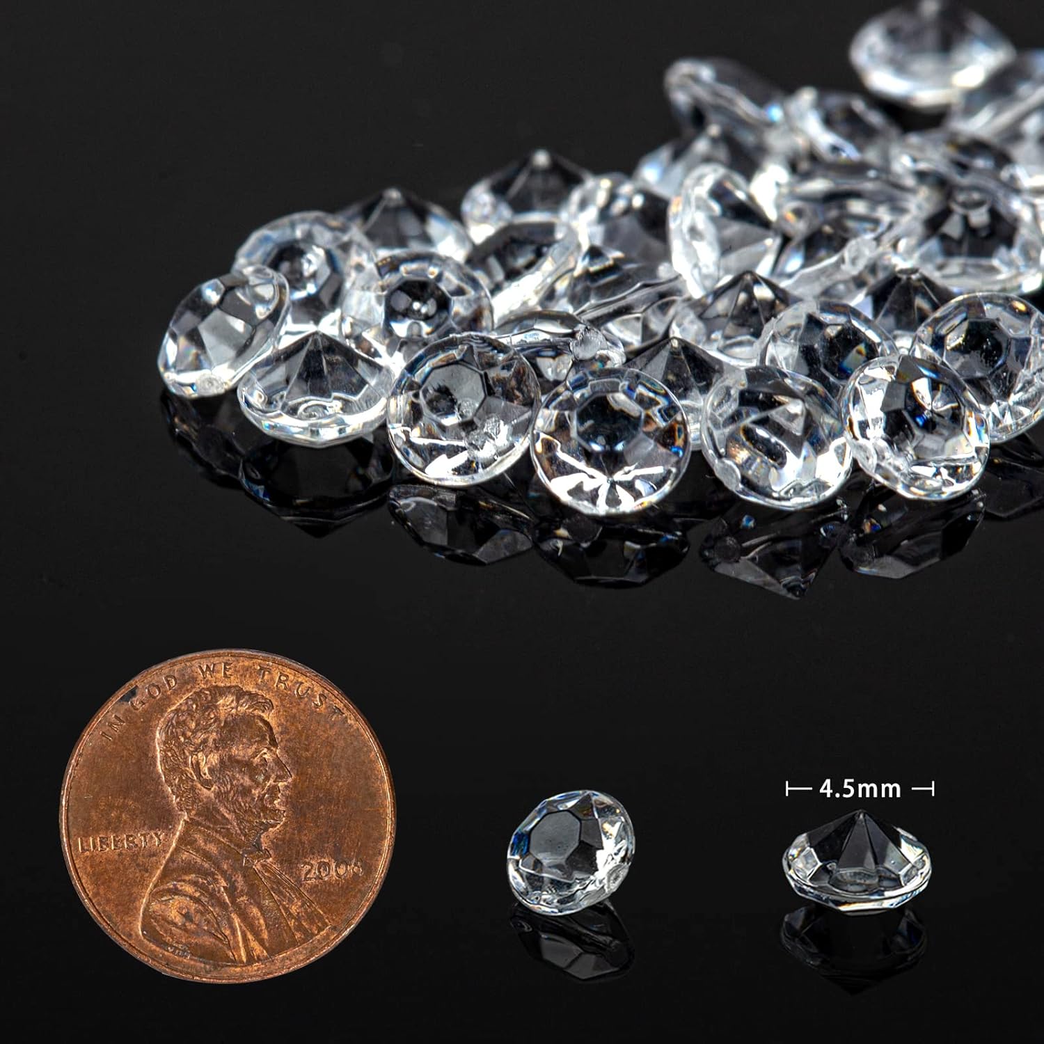FUTUREPLUSX Fake Diamonds for Crafts, 10000 PCS Mini Clear Diamonds Decoration Acrylic Crystal Confetti Vase Fillers Table Scatter Gems for Wedding Party Home Decor - Image 2