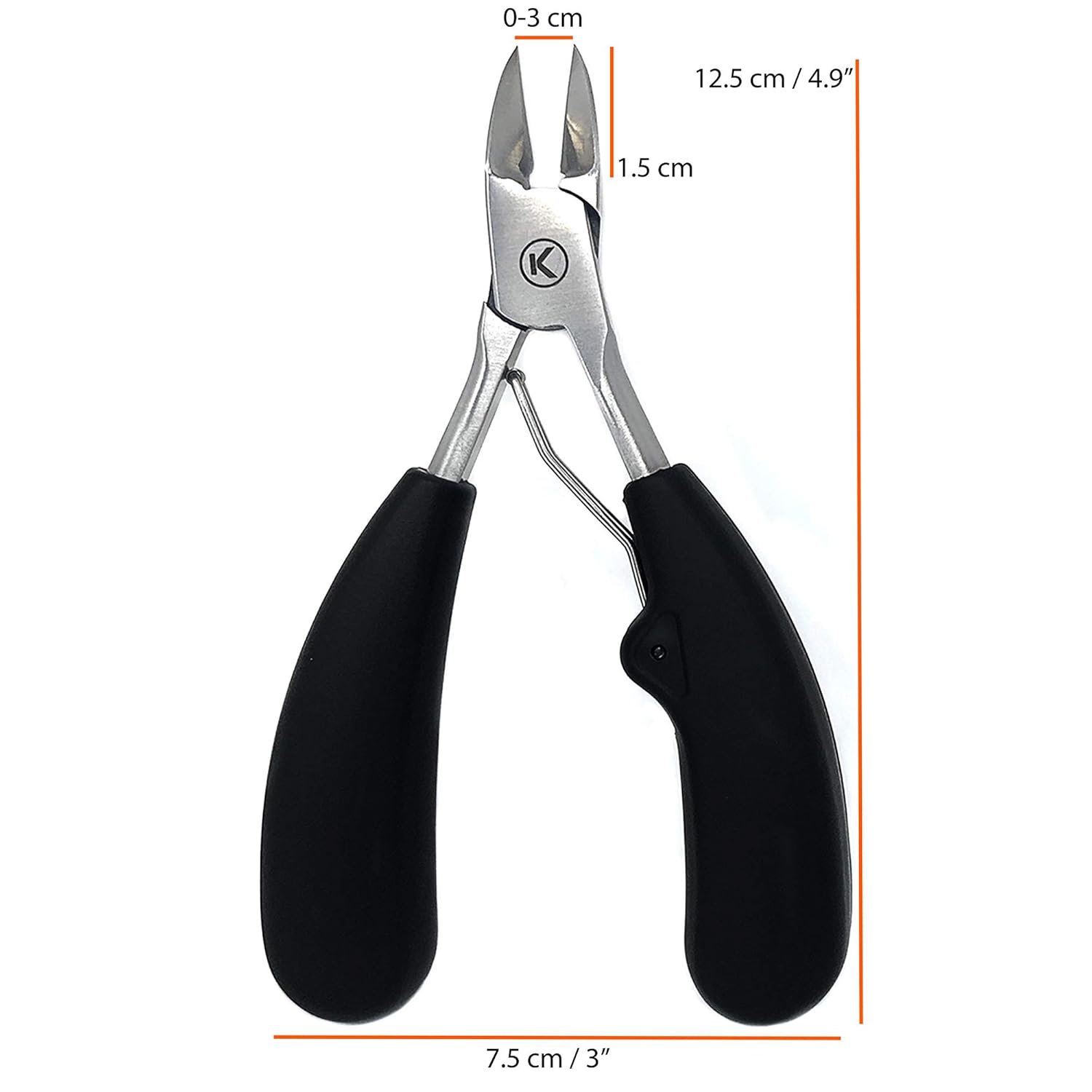 Kohm Toenail Clippers | Extra-Wide Blade & Non-Slip Grip for Thick, Ingrown & Fungal Nails | Heavy Duty Nail Cutter for Seniors, Men, Women & Pets - Image 2