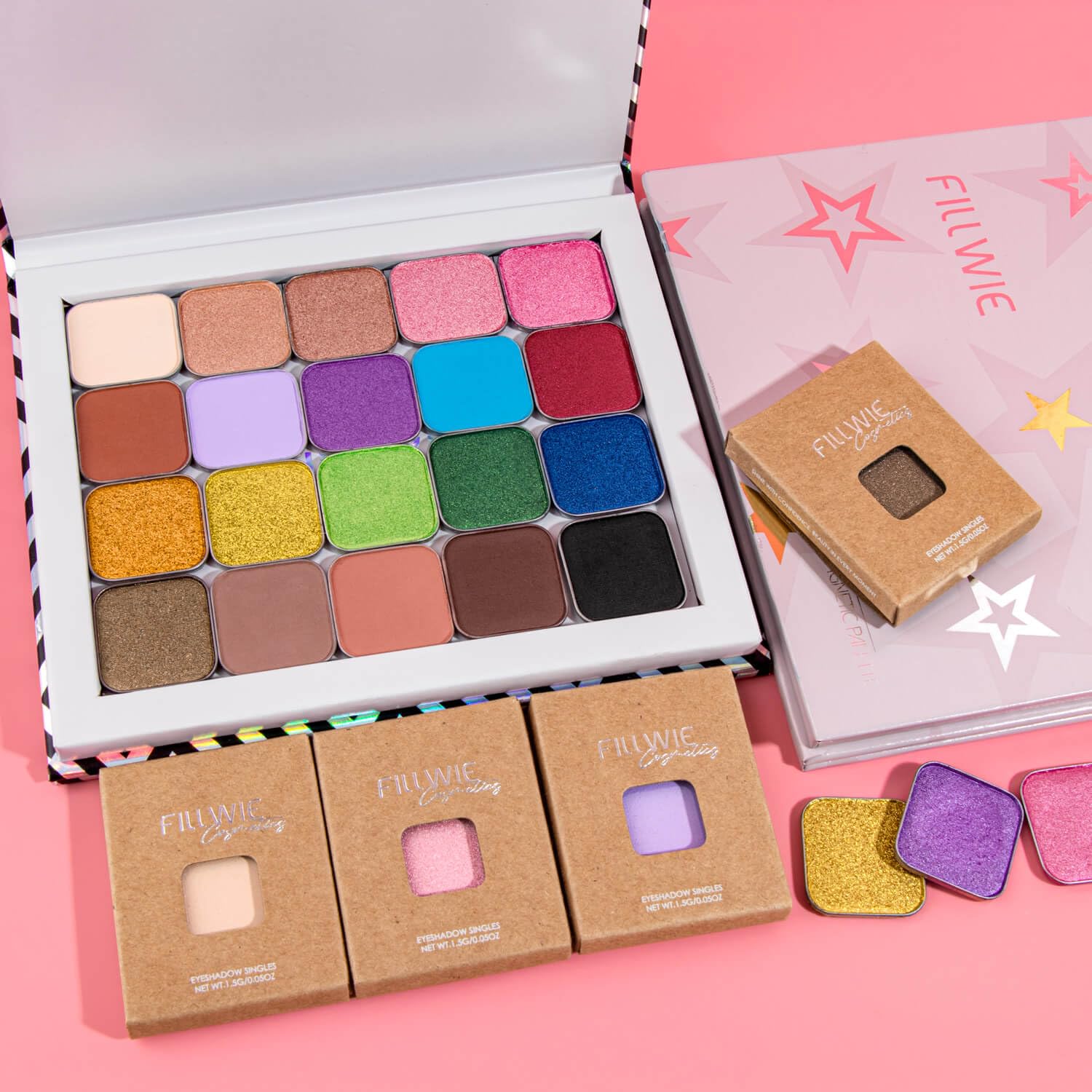Magnetic Eyeshadow Soft Peach with Hints of Yellow and Pink, Satin Finish, Easy to Blend, Magnetic Pan for DIY Makeup Palette (Peach Glow) - Image 6