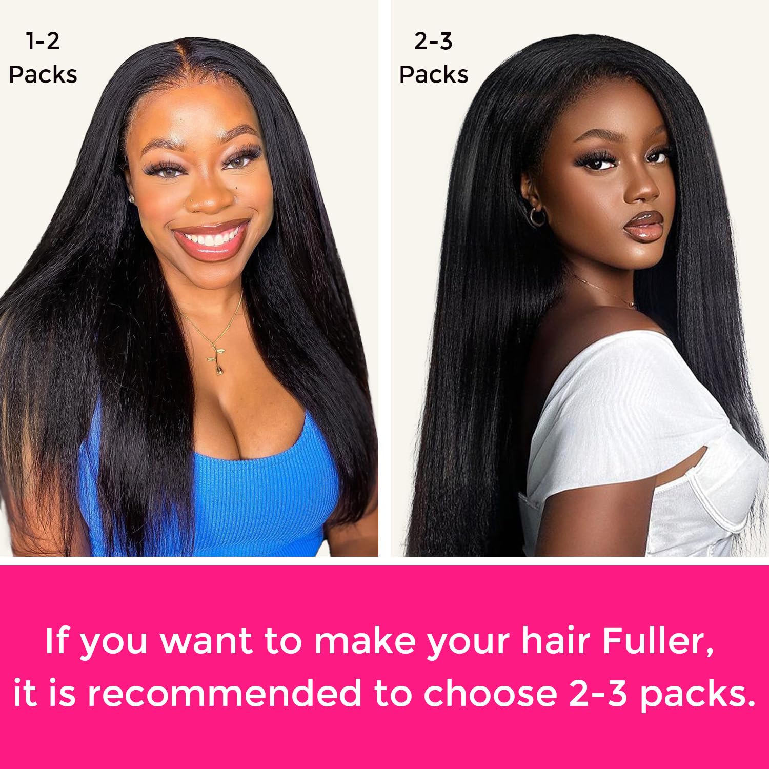 Lashey Seamless Clip in Hair Extensions Human Hair Light Yaki Straight Clip in Hair Extensions 16 Inch 7pcs 110g Natural Black PU Clip in Hair Extensions Human Hair for Women - Image 7