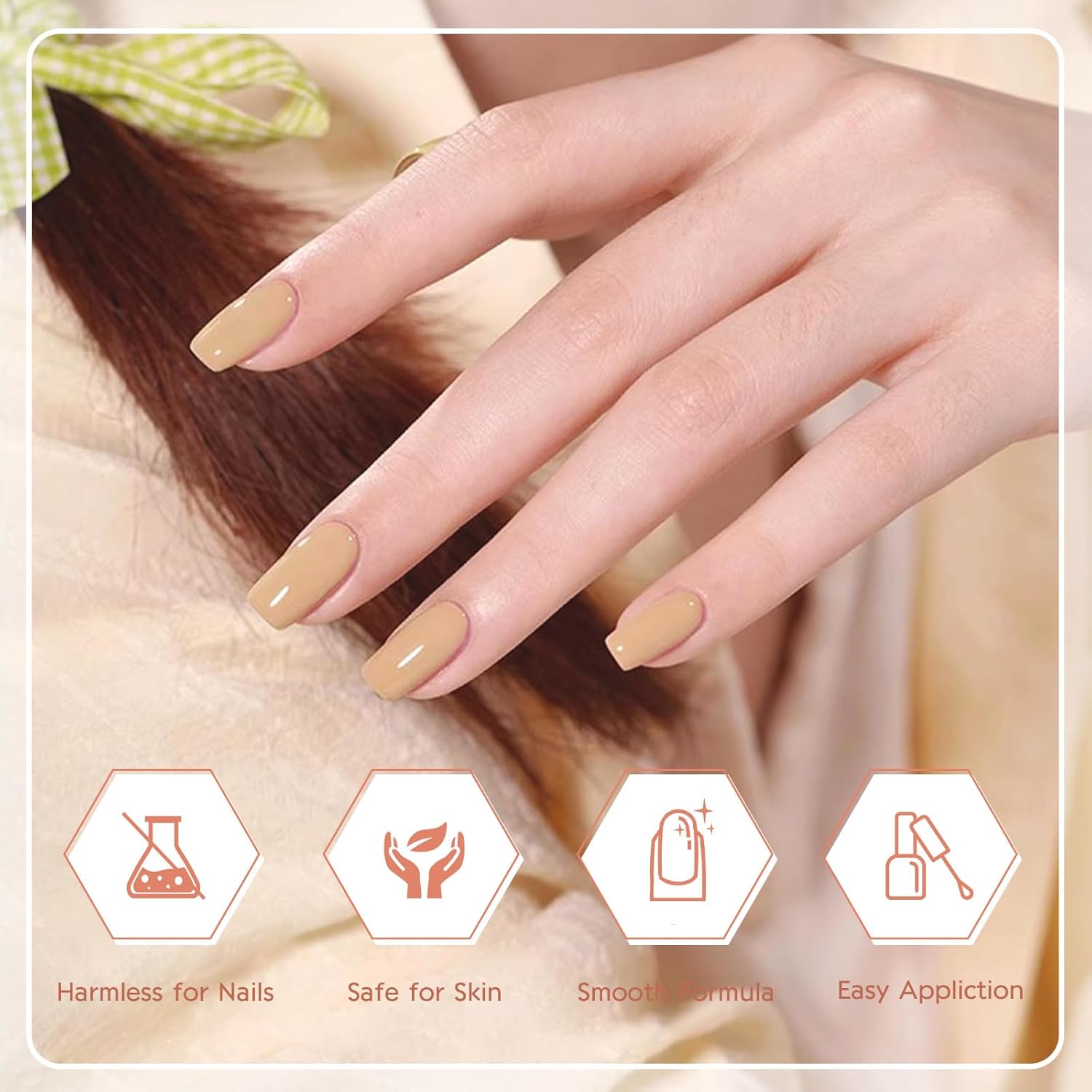 Wakaniya 8-Color Mini Nail Polish Set, Quick Dry Nude Pink White Purple for Beginners - Image 6