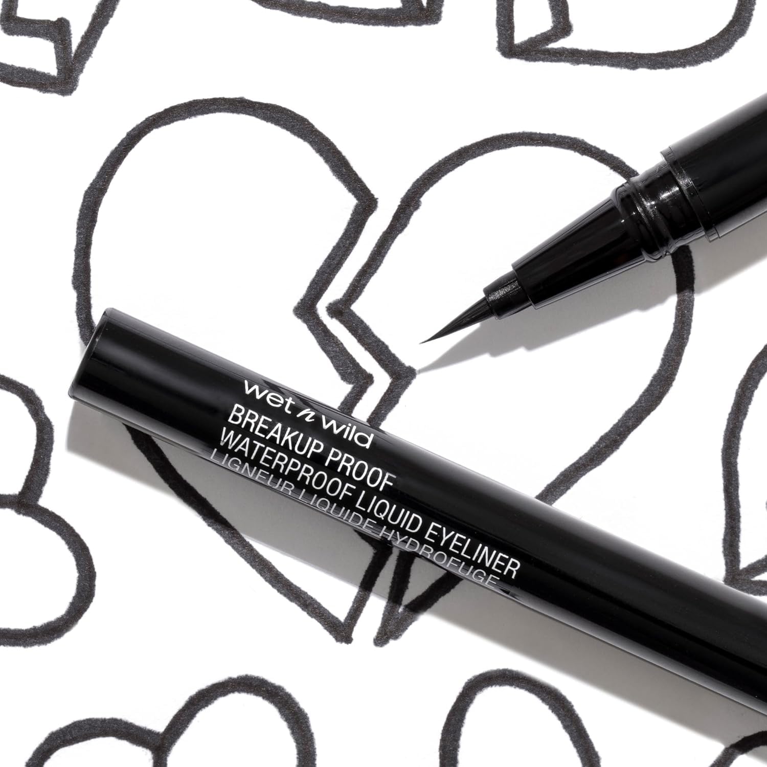 wet n wild Mega Last Breakup Proof Liquid Eyeliner - Ultra-Fine Brush, Waterproof, 16-Hour Long-Lasting Wear- Cruelty-Free & Vegan - Black - Image 17