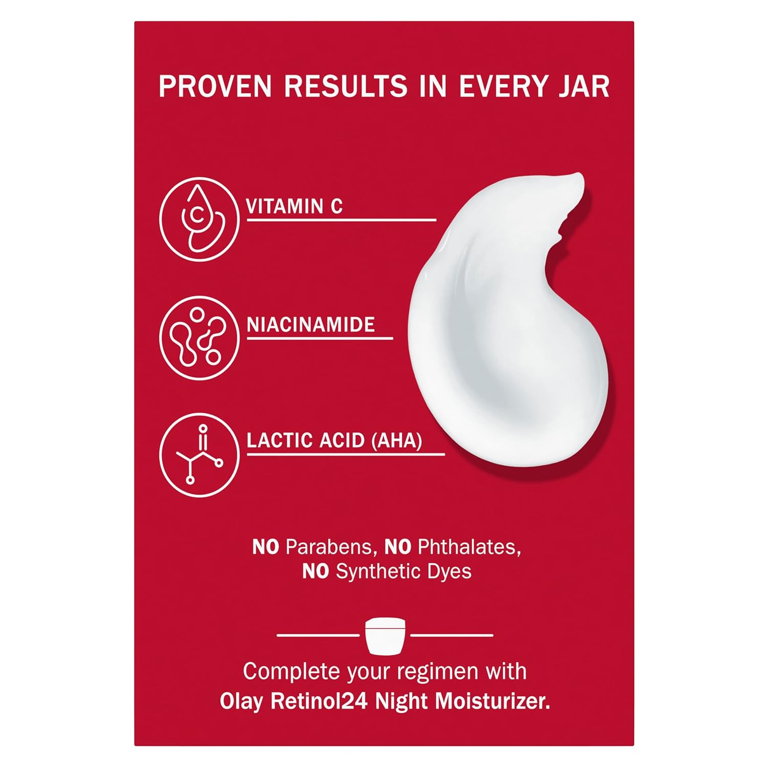 Olay Vitamin C Face Moisturizer, Brightening Cream for Women, Instant Hydration, Evens Tone, Dark Spot & Hyperpigmentation Reduction, Glowing Skin Care - Niaciniamide, Lactic Acid, 1.7 Oz - Image 10