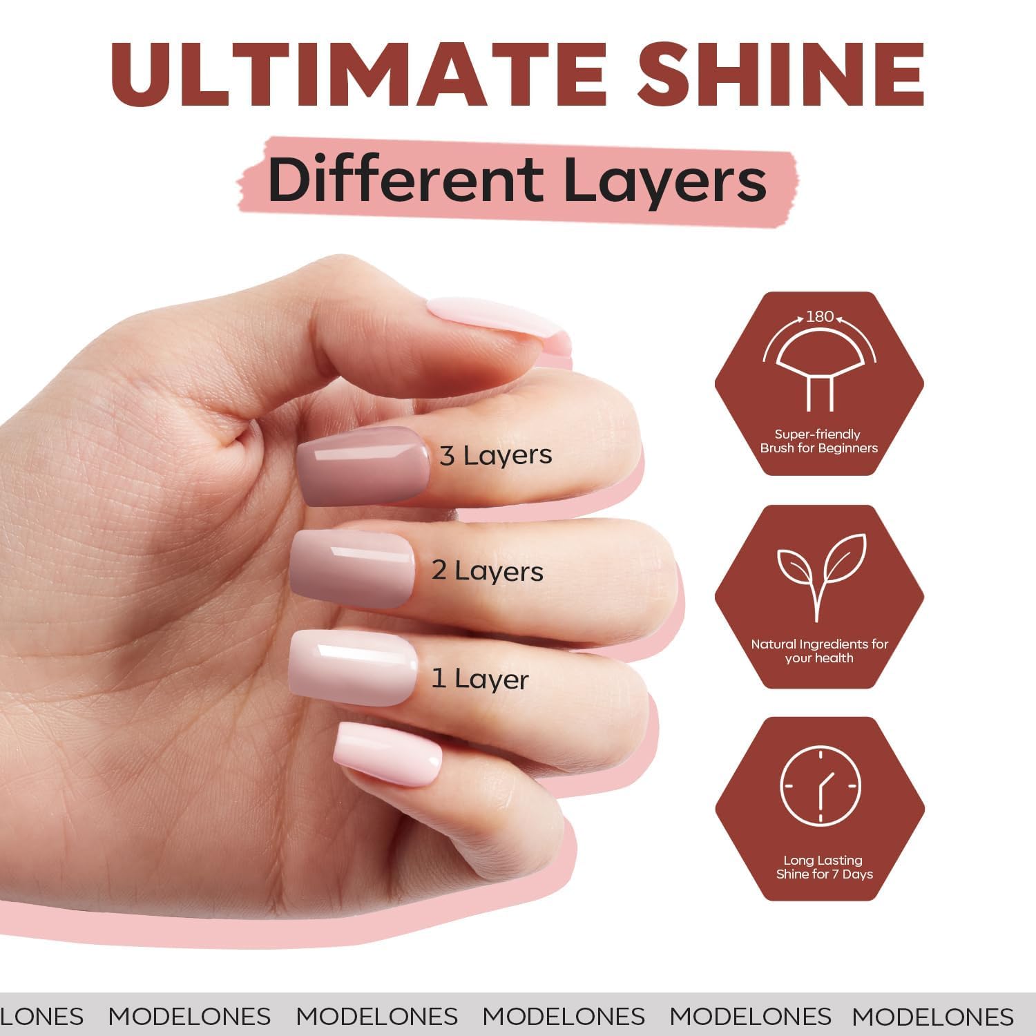 Modelones Nail Polish Set, 6 Colors Nude Pink Skin Tones Milky White Brown Mini Nail Polish Neutral Brown Quick Dry Nail Polish Kit All Seasons Easter Manicure DIY Salon Home Gifts for Women Girl - Image 6