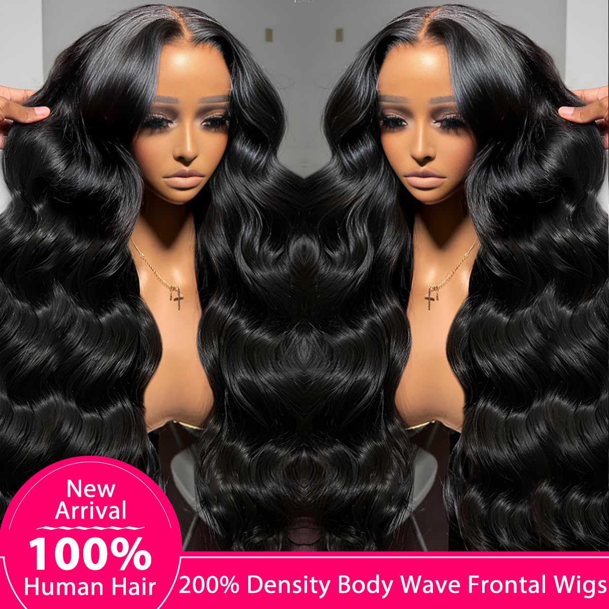 30 Inch 13x6 Lace Front Wigs Human Hair 200 Density Body Wave Lace Front Wigs Human Hair Pre Plucked Glueless Wig 13x6 HD Lace Frontal Wigs Human Hair for Women - Image 2