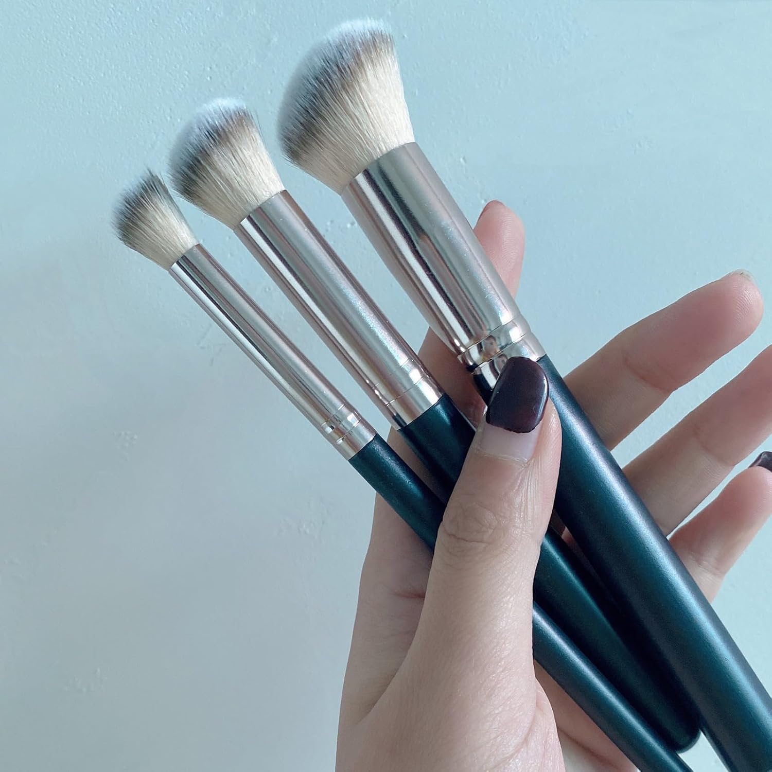 Angie Hot & Flashy A506 Concealer Brush, 101 Foundation Brush, Beauty Foundation Contour Conceal Makeup Brush Set (6PCS) - Image 6