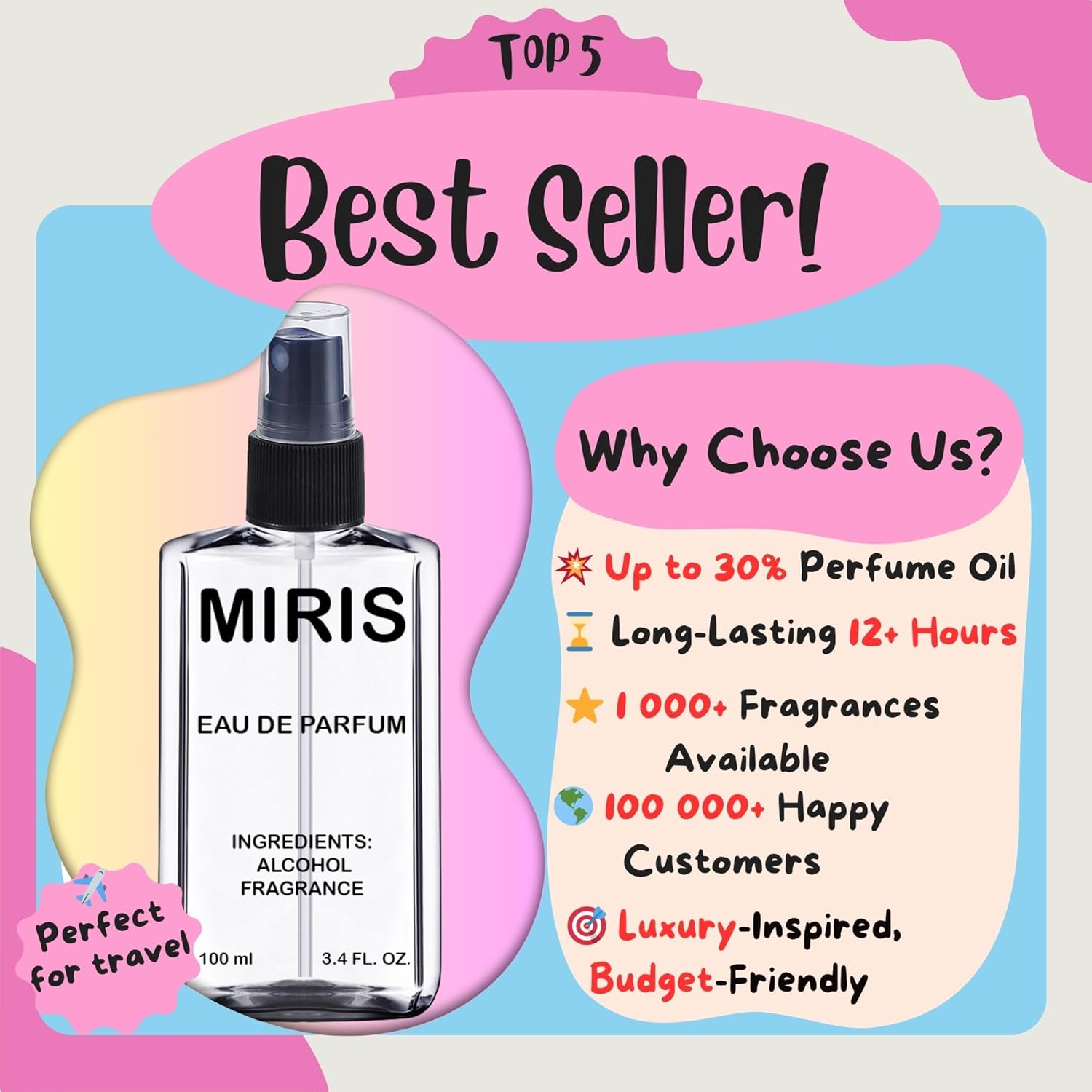 MIRIS No. 24045 | Inspired | Women Eau de Parfum | 3.4 Fl Oz - Image 7