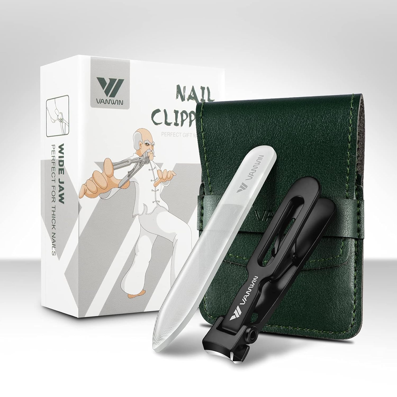 Nail Clippers for Thick Nails, 16mm Wide Jaw Opening Oversized Toenail Clippers Cutter with Sharp Curved Blade and Nail File, Heavy Duty Stainless Steel Fingernail Clippers for Seniors Elderly - Image 8