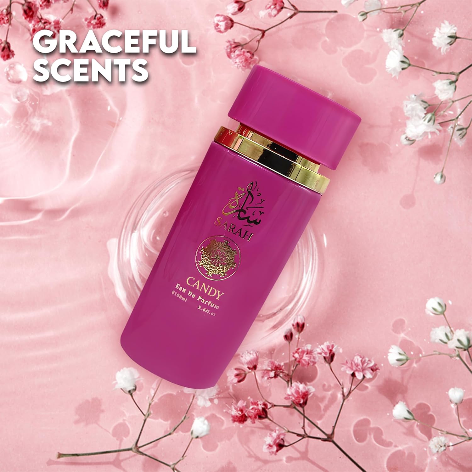 Sarah Candy Eau de Parfum for Women - 100ml Floral & Fruity Perfume with Lavender, Coconut, Vanilla & Pear, Long-Lasting Feminine Fragrance - Image 3