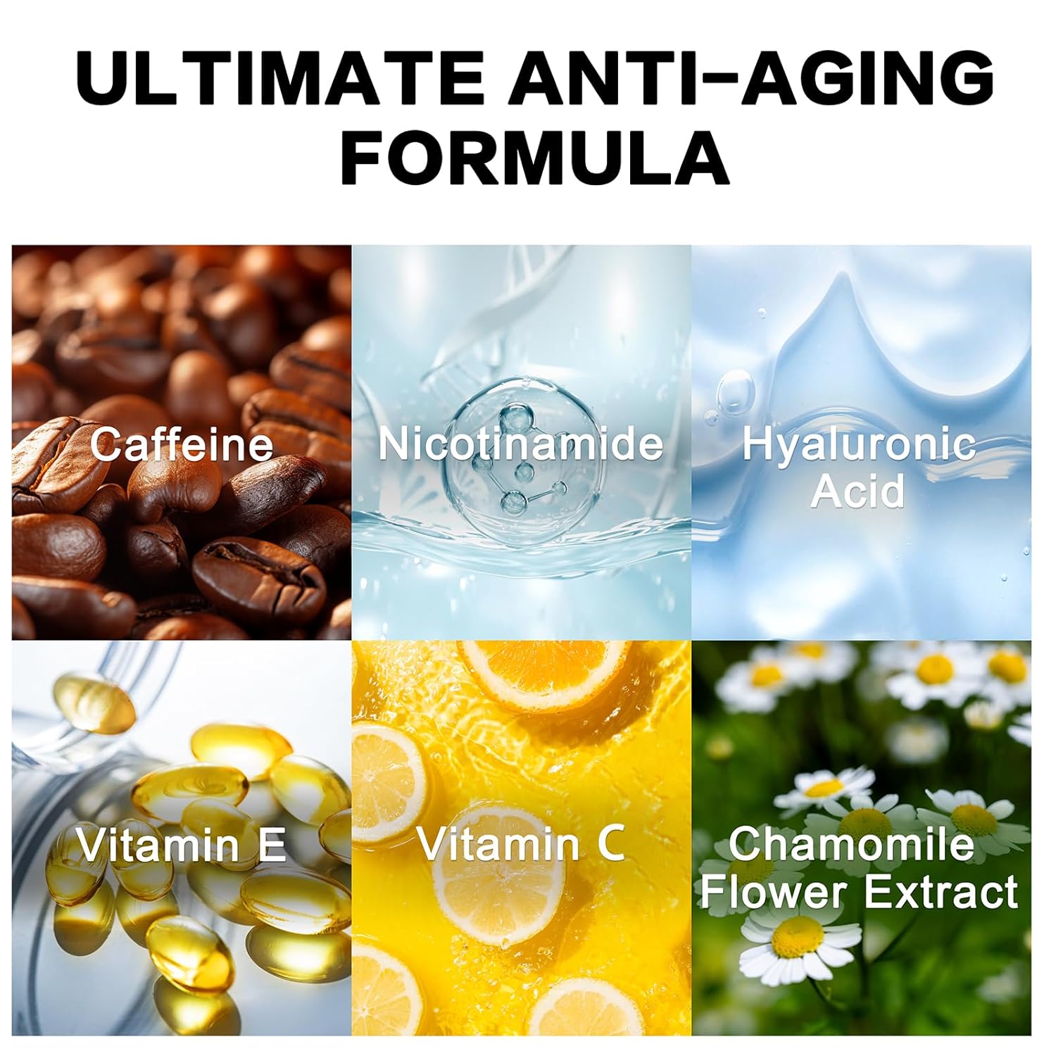 LAVONE Caffeine Hyaluronic Acid Vitamin E Face Moisturizer Cream 50ml All Skin Types - Image 2