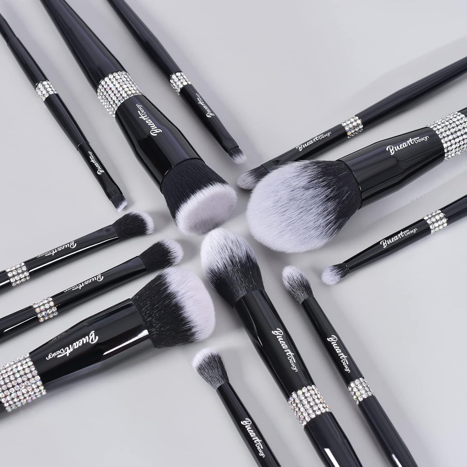 Bueart Design 16Pcs Premium Quality Labeled Pro Makeup Brushes Set with Foundations Powder Blush Concealer Blending Eyeshadow Contour Brush - Image 8
