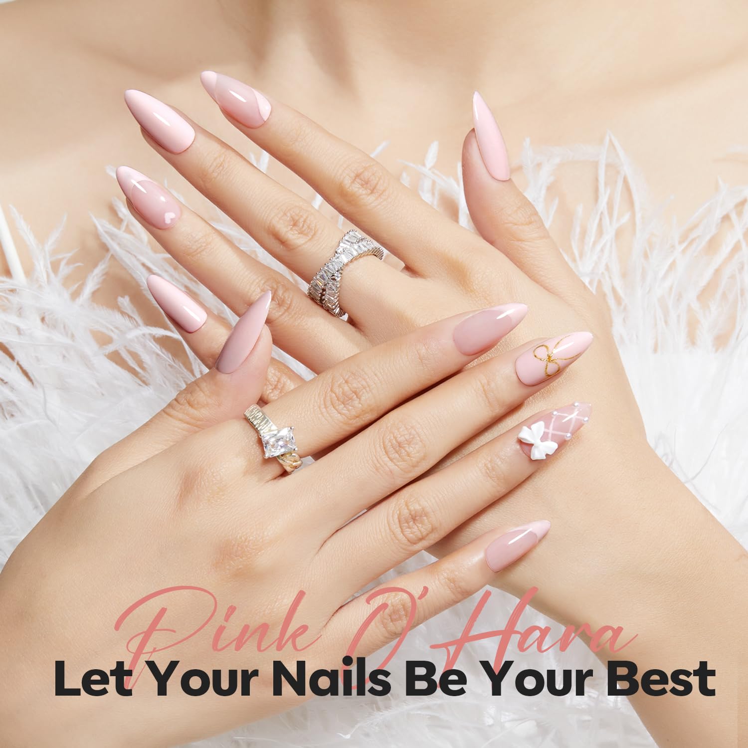 modelones Pastel Pink Nail Polish, Light Pale Pink 15 ml Quick Dry Nail Lacquer Strengthener Long Last Shine Fingernail Toe Nail Art DIY Home Travel Manicure Gift for Women Girls 0.5 Fl Oz - Image 2