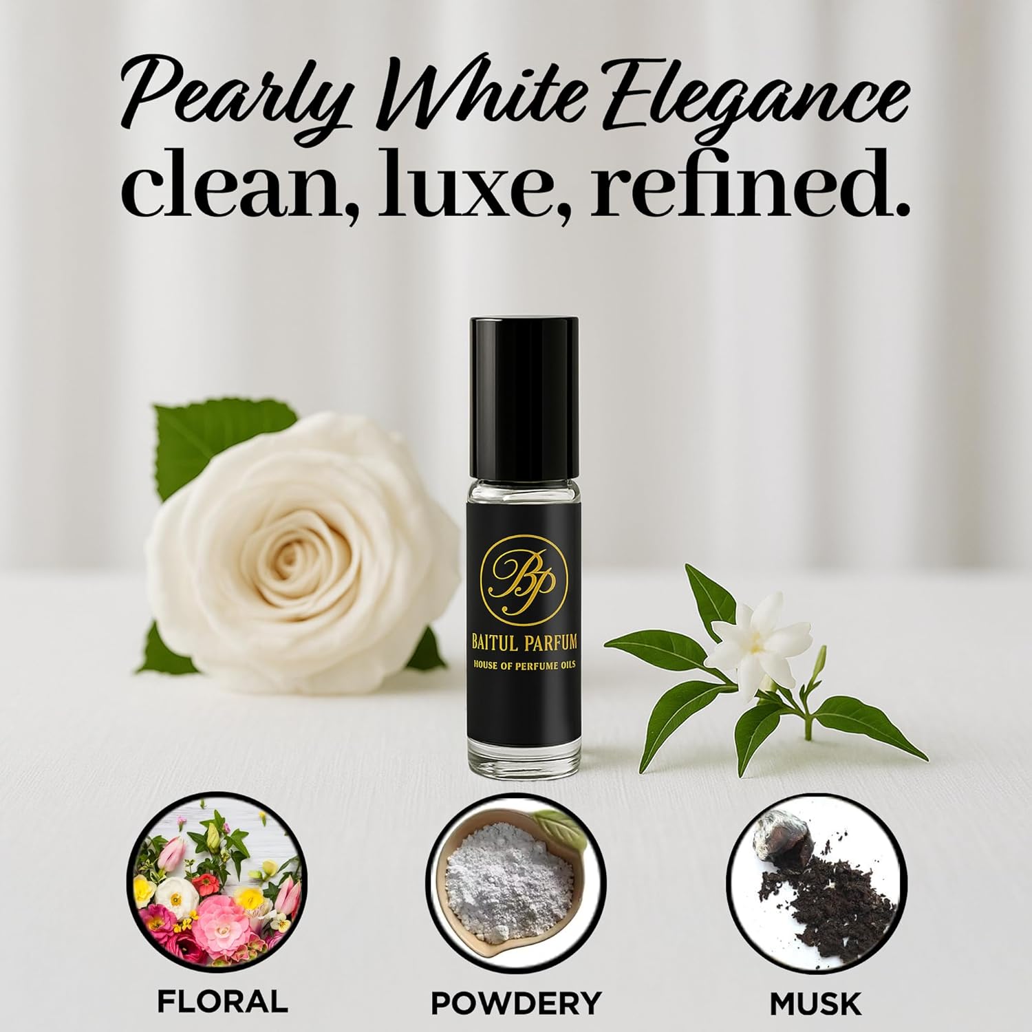 Comparable to Cashmere Mist Alcohol-Free Perfume Oil for Men & Women β Long Lasting Fragrance, 98% True-to-Scent, Clean Perfume, Travel Size Roll-On Glass Bottle β 8ml, Floral, Musky, Woody - Image 2