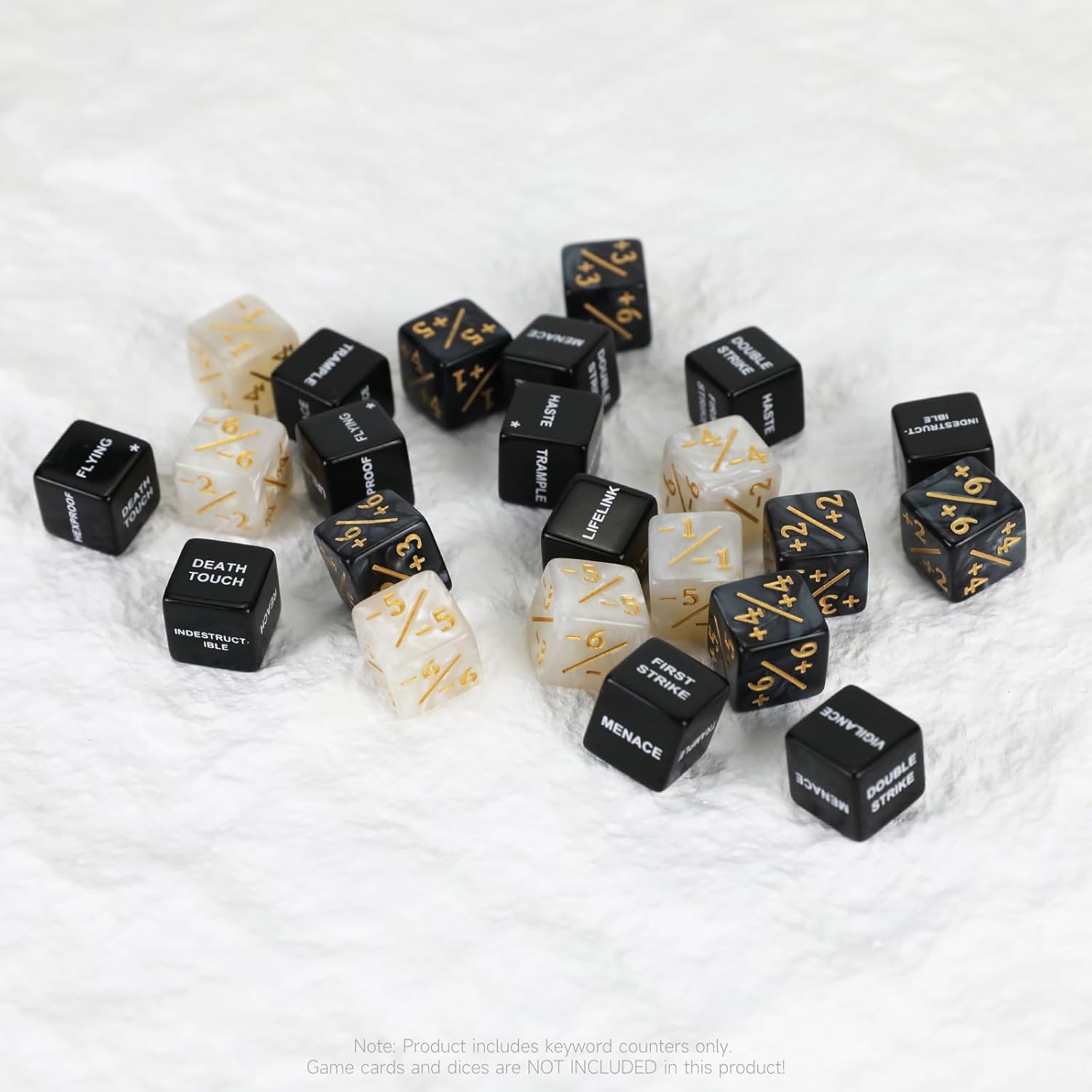 SIXPOINTS 50PCS MTG Dice Abilities Keywords Counter Counters Bulk Creature Stats Buff Tokens Dice & D20 Dice Set for Magic The Gathering, MTG, TCG, Card Games Accessories - Image 5