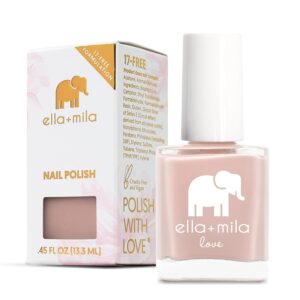 ella+mila Professional Nail Polish - Quick Dry Nail Polish - Long-Lasting & Chip Resistant Formula (Love Collection - Pour the Bubbly - 0.45 fl oz)