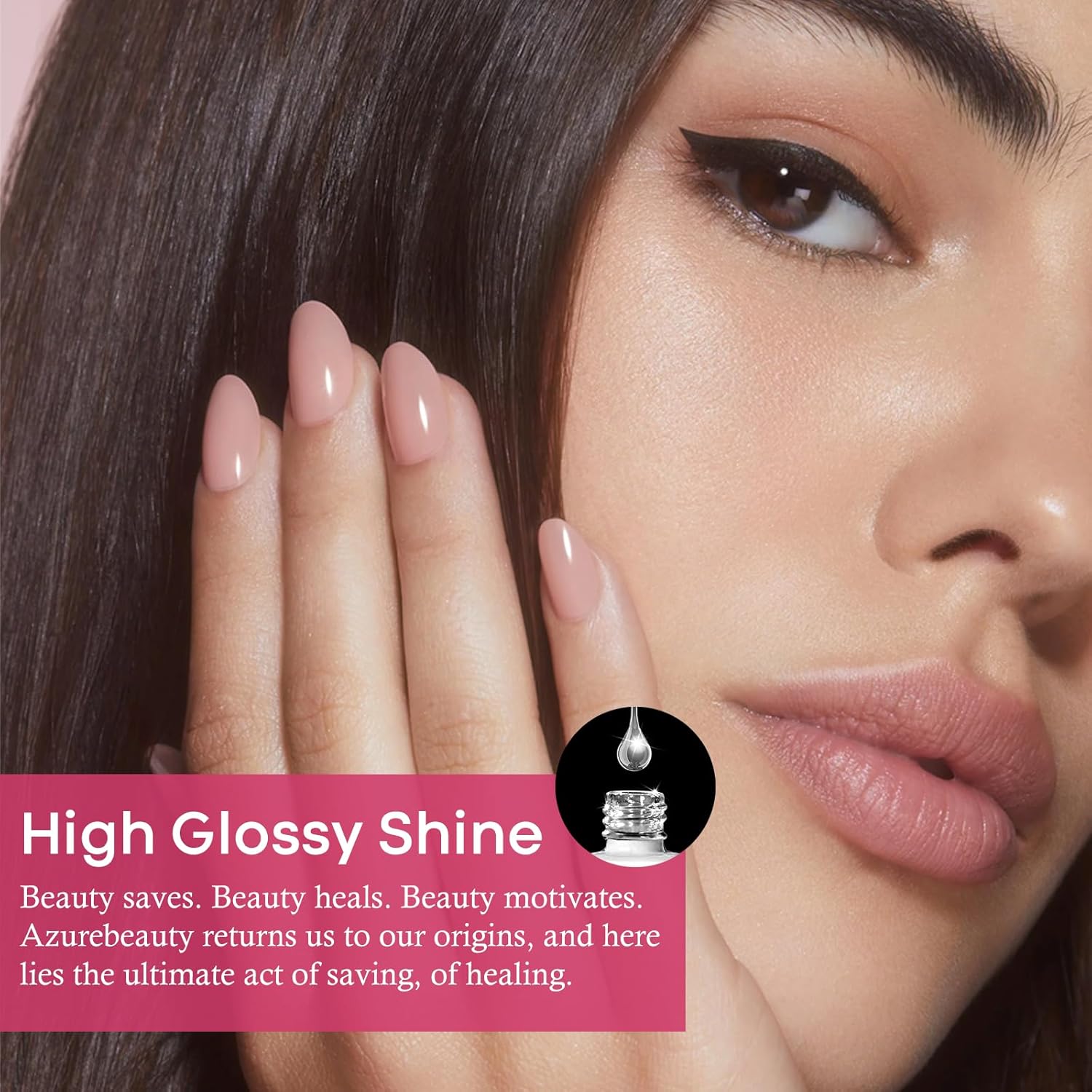 AZUREBEAUTY Dip Powder Set 6 Pcs Translucent Nude Pink Sheer Color, Natural Clear Dipping Powder Milky Jelly Effect French Nail Art Starter Manicure Salon DIY at Home - Image 3