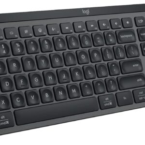 Logitech MX Keys S Wireless Keyboard, Low Profile, Fluid Precise Quiet Typing, Programmable Keys, Backlighting, Bluetooth, USB C Rechargeable, for Windows PC, Linux, Chrome, Mac - Graphite
