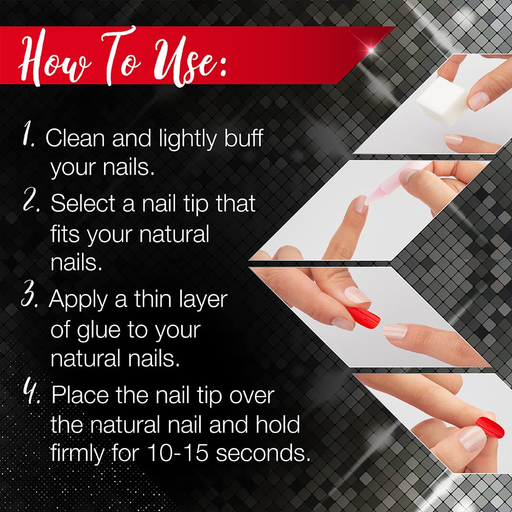 Ardell Nail Addict Artificial Nail Set, Cherry Red - Image 6