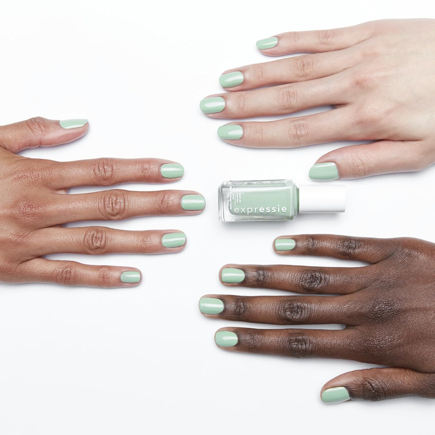 essie Expressie Nail Polish, Quick-Dry Mint Green Nail Polish, Vegan, Express To Impress, 0.33 fl oz - Image 3