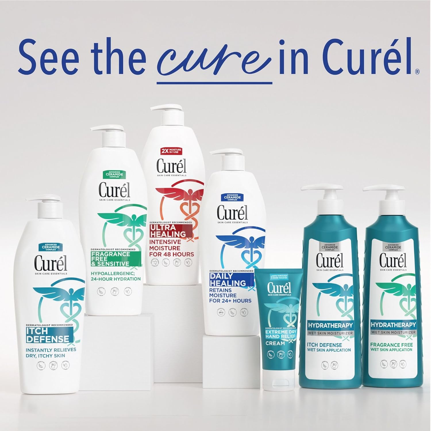 Curel Ultra Healing Intensive Fragrance-Free Lotion For Extra-Dry Skin, Dermatologist Recommended, Ideal for Sensitive Skin, Cruelty Free, Paraben Free, 20 Oz - Image 8