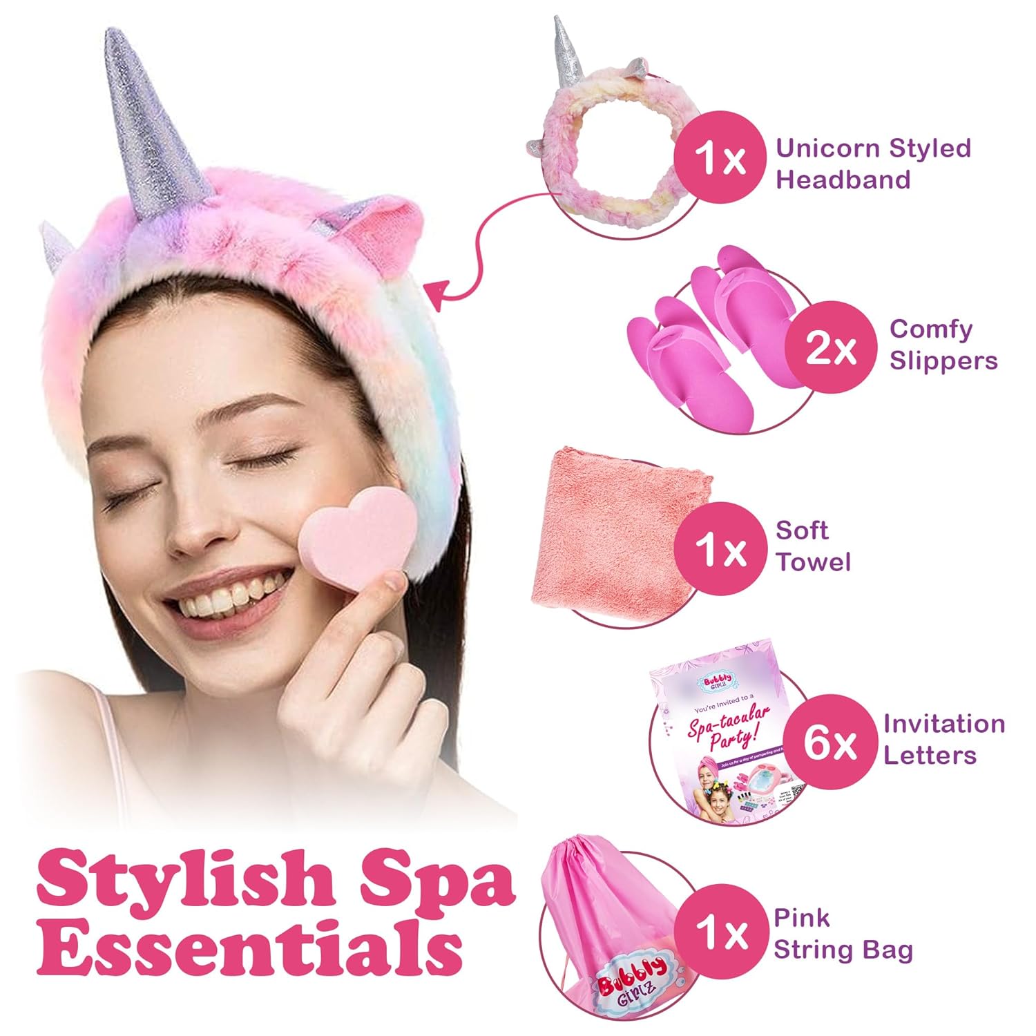 Glow in Dark Kids Spa Day Kit for Girls - 42+ Piece Set Waterfall Foot Spa - Perfect Spa Kit for Girls, Fun Pedicure and Party Supplies, Ideal for Girls Ages 6 7 8 9 10-12 - Image 6