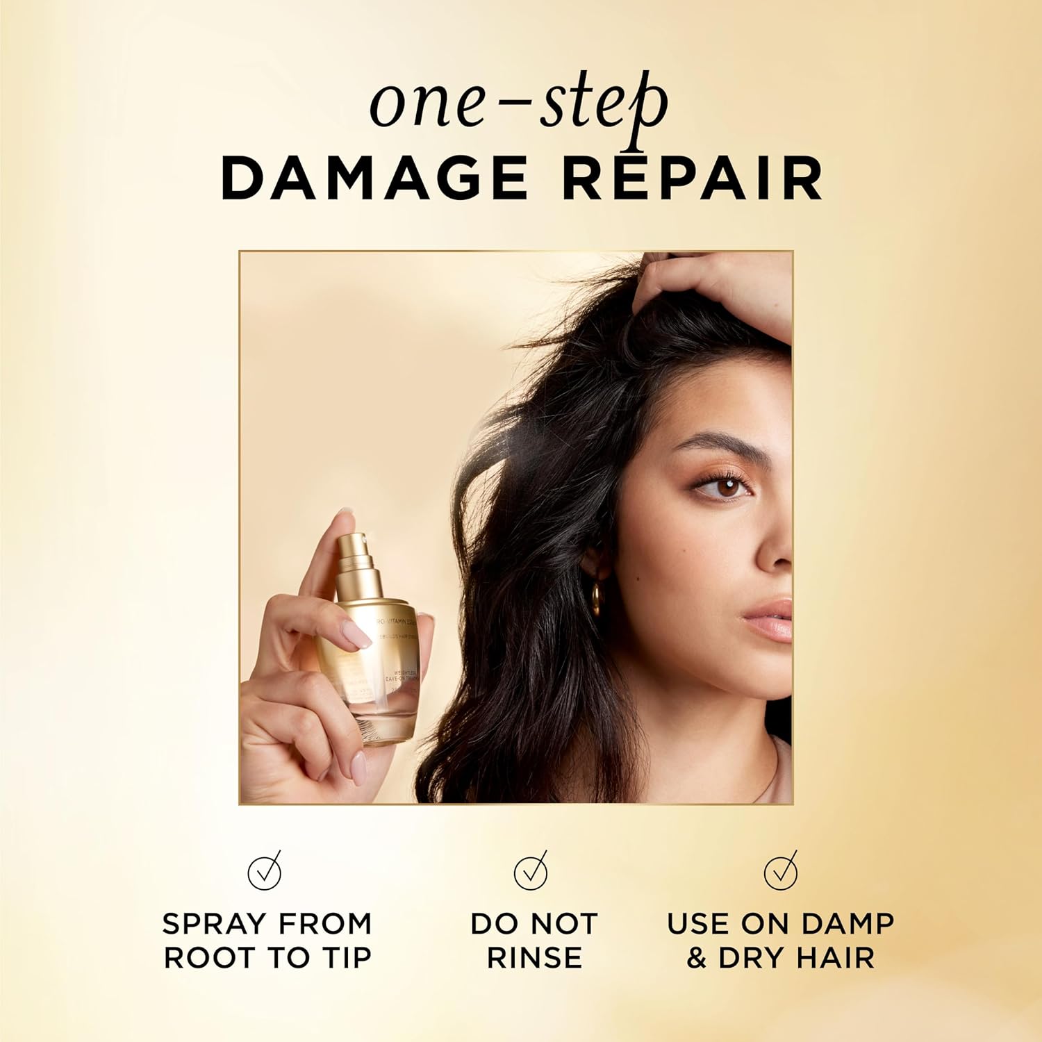 Pantene Pro-Vitamin Essence, Daily Repair Mist, Weightless Leave-On Treatment Strengthens & Rebuilds Damaged Hair, Reduces Breakage, 2.5 Fl Oz - Image 6