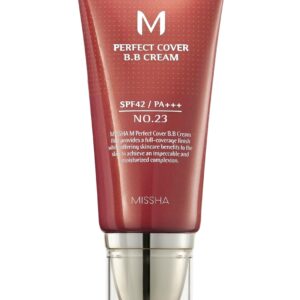 MISSHA M Perfect Cover BB Cream No.23 Natural Beige -Light/Medium with Cool/Neutral Undertone SPF 42 PA +++ 1.69 Fl Oz - Tinted Moisturizer with SPF