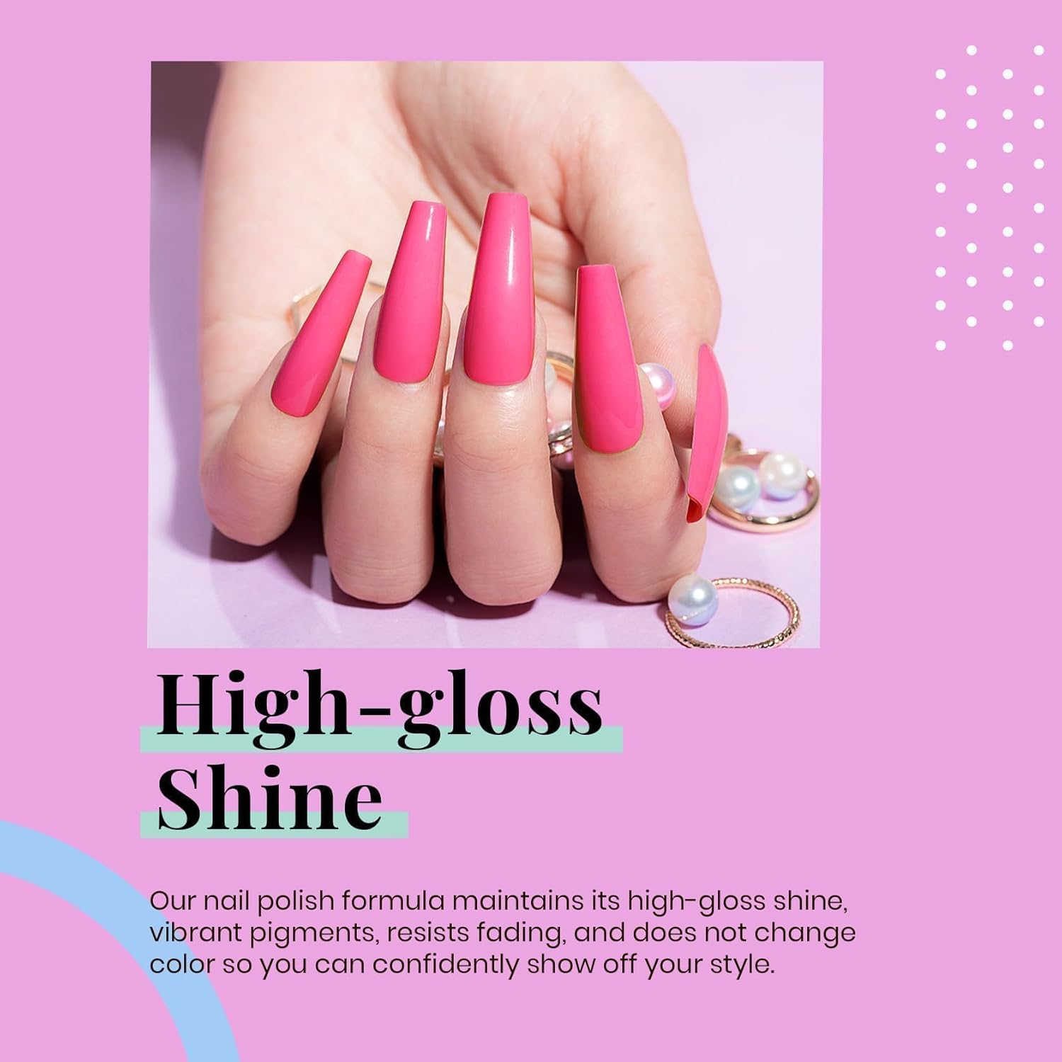 Beetles Hot Pink Gel Nail Polish 1Pcs 15ml Neon Pink Gel Nail Polish Bright Color Soak Off Uv LED Nail Lamp for Women DIY Manicure Gifts for Mom - Image 6