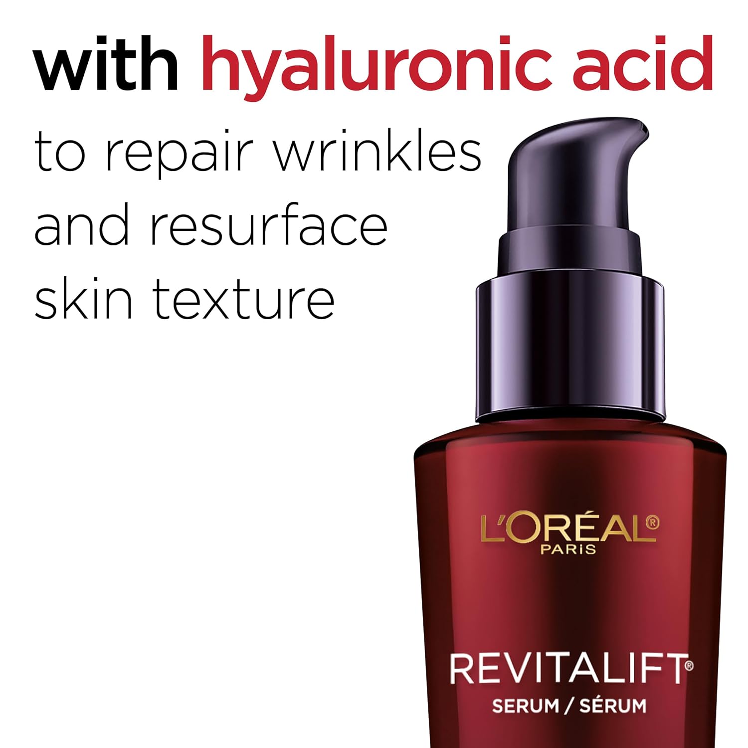 L'Oreal Paris Revitalift Triple Power Anti-Aging Concentrated Face Serum, Hyaluronic Acid and Pro-Xylane, Reduces Wrinkles 1 oz - Image 3