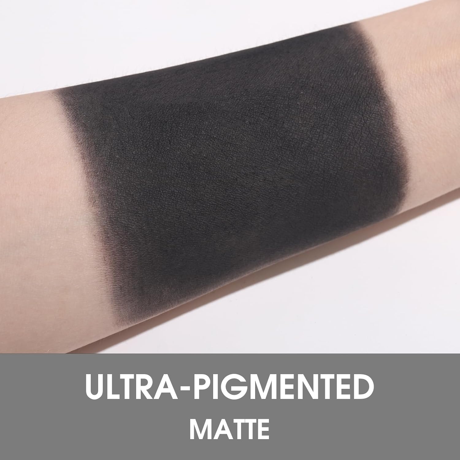 UCANBE Dark Black Single Eyeshadow Palette, Matte Eye Shadow for Smoky Emo Goth Makeup, Professional Highly Pigmented Long-Lasting Waterproof Make Up Pallet - Image 3