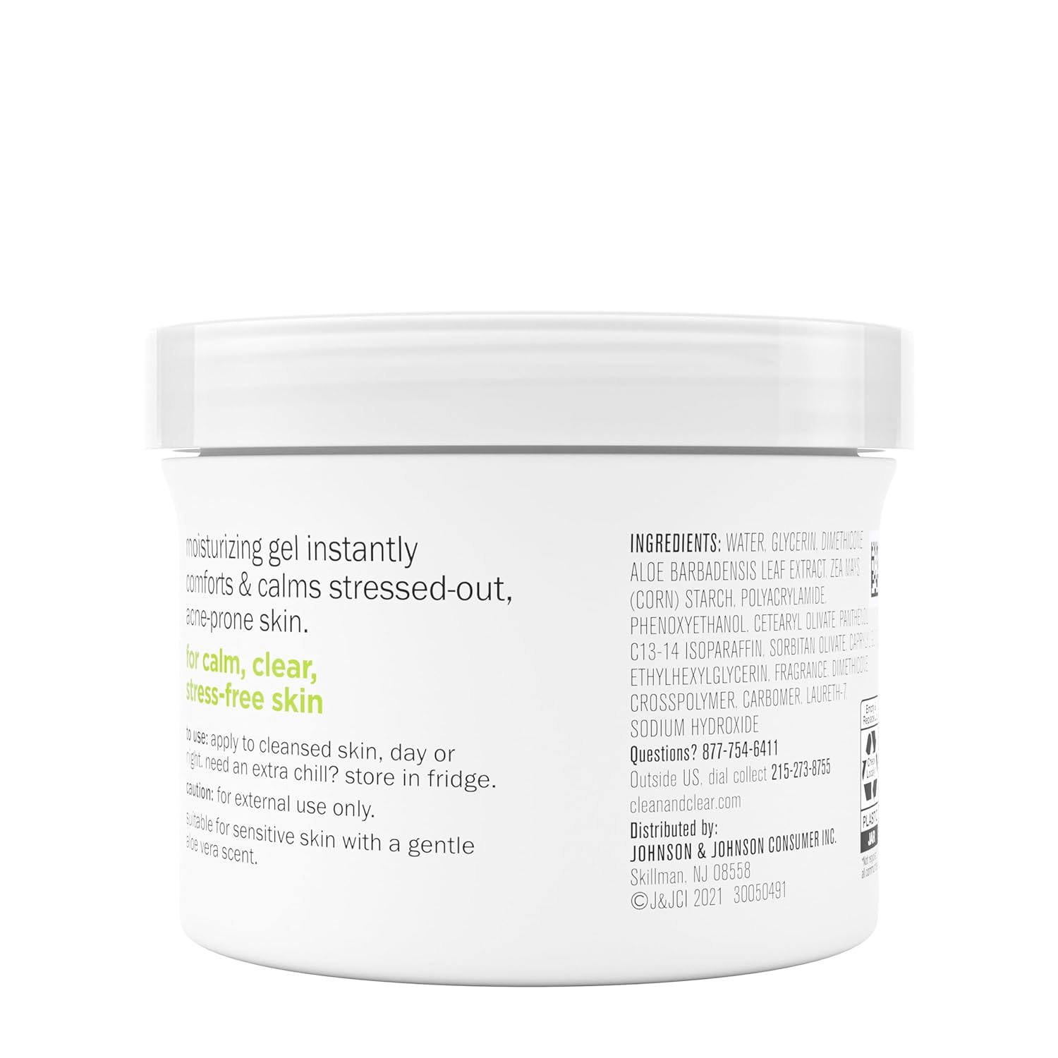 Clean & Clear Aloe Vera Calming Gel Facial Moisturizer for Acne-Prone Skin 4.9 Oz - Image 9