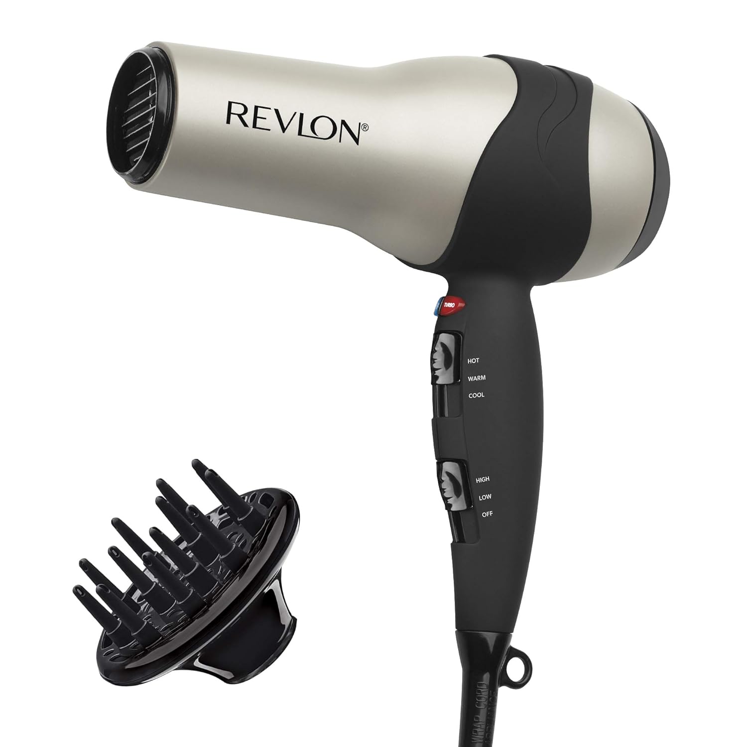 Revlon Volume Booster Hair Dryer | 1875W for Voluminous Lift and Body, (Green) & Turbo Hair Dryer | 1875 Watts of Maximum Shine, Fast Dry (Silver) - Image 5