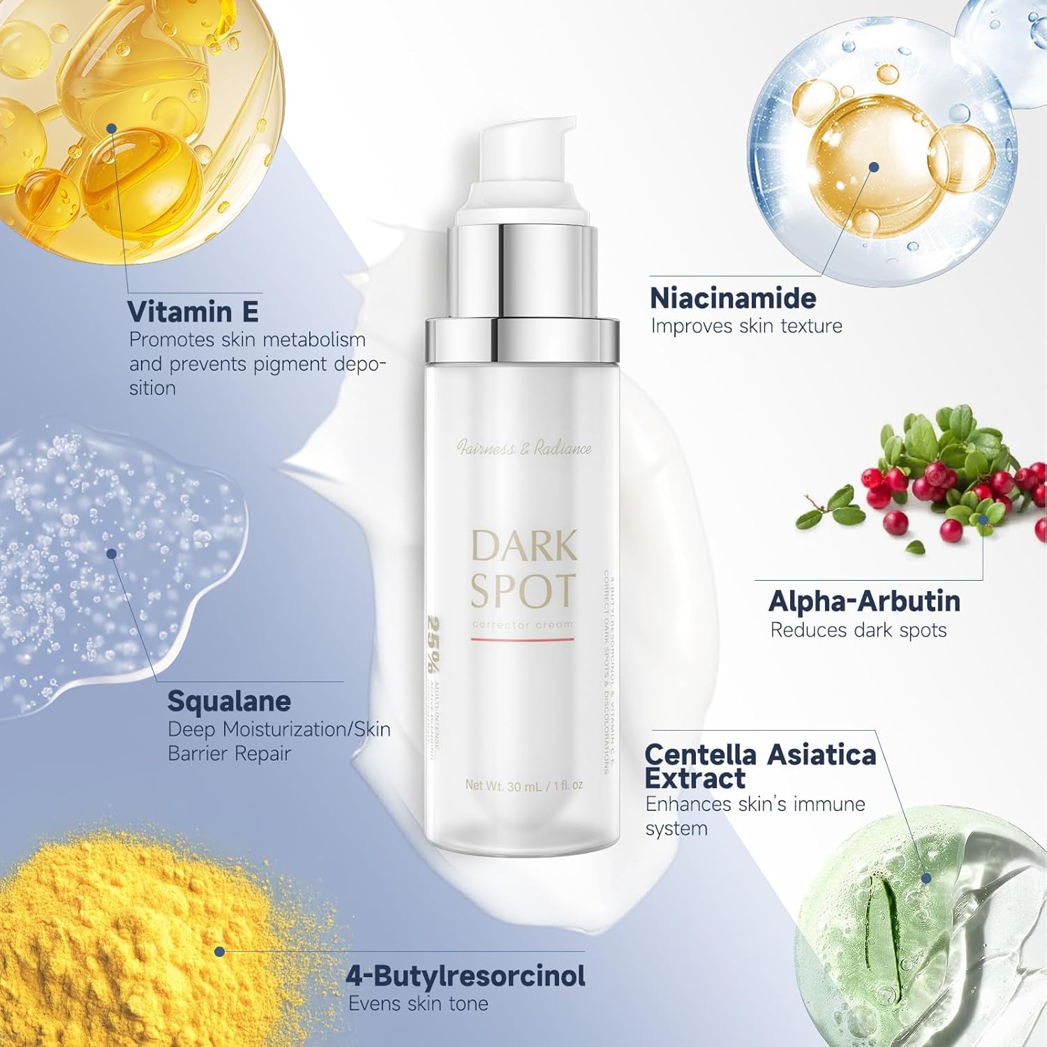 Dark Spot Remover for Face and Body, Corrector Cream, Sun and Age Spot Treatment, Rapid Tone Repair Retinol (1 Fl Oz) - Image 6