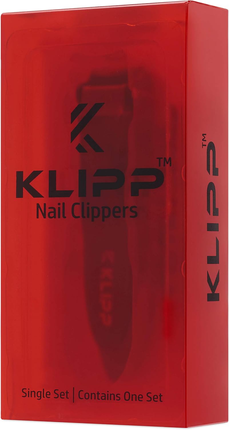 Nail Clippers for Men with Catcher - KLIPP Heavy Duty Razor-Sharp Self-Collecting Nail Cutter, Ergonomic Lever for Fingernails & Toenails, Ideal Gift for Men & Grooming Gifts Includes Ziplock Pouch - Image 7