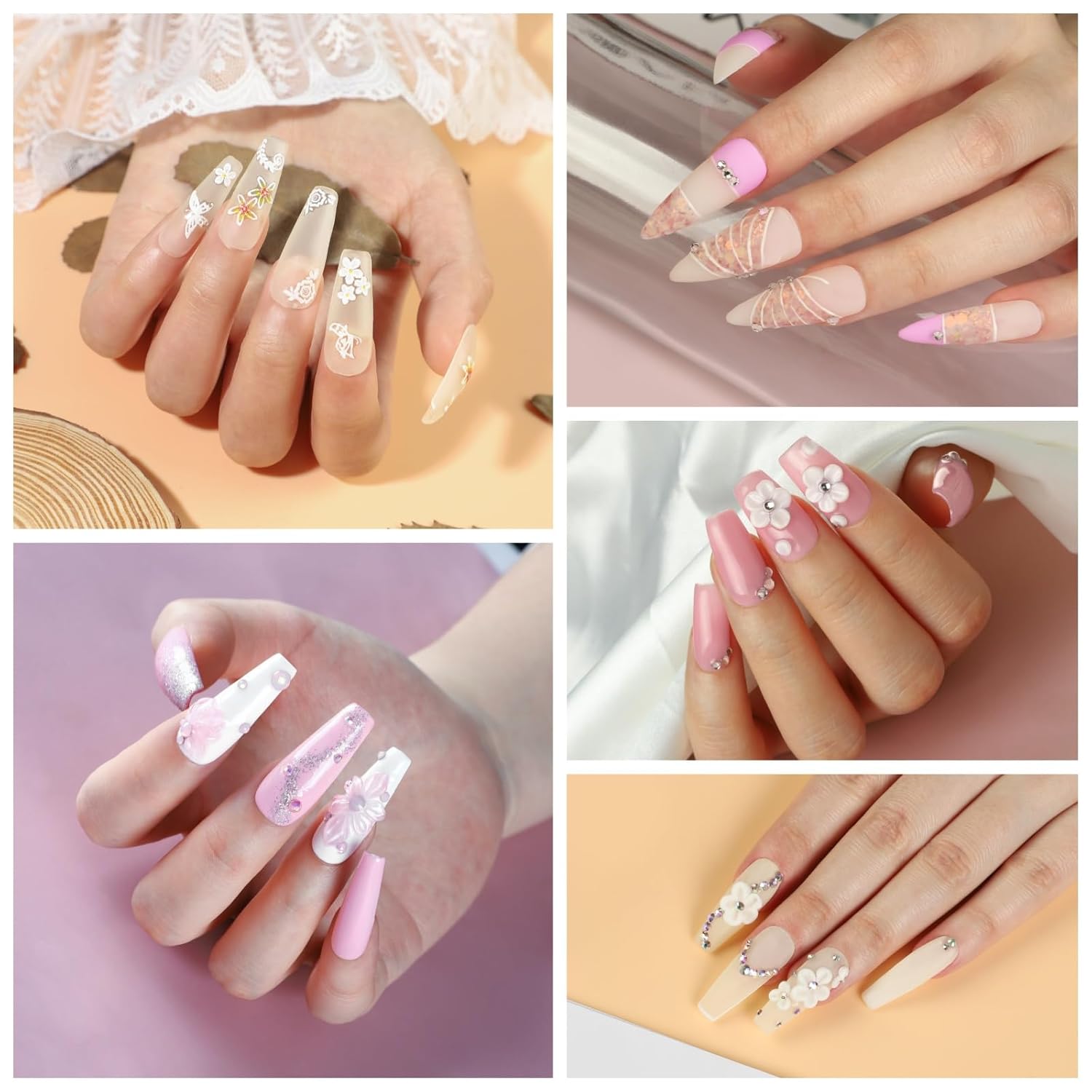 Acrylic Nail Kit for Beginners with Everything Nails Kit Acrylic Set with Drill and U V Light Professional Acrylic Powder Glitter Decorations Rhinstones Nail Starter Kit Gifts for Women - Image 3