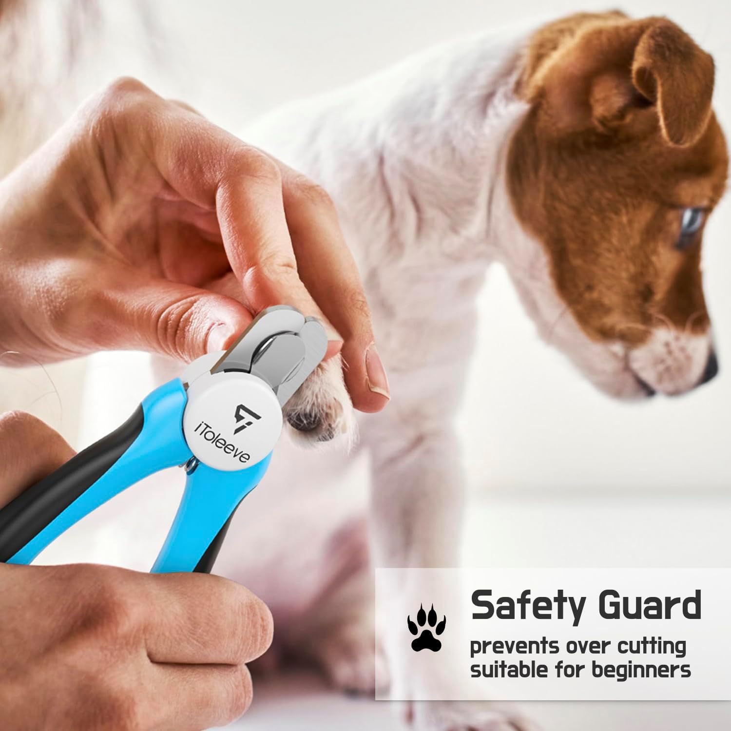 Professional Small Dog & Cat Nail Clippers with Nail File - Extra Sharp, Safe & Easy Trimming for Thick Nails - Safety Guard to Prevent Overcutting - Ideal for Small & Medium Breeds - Image 3
