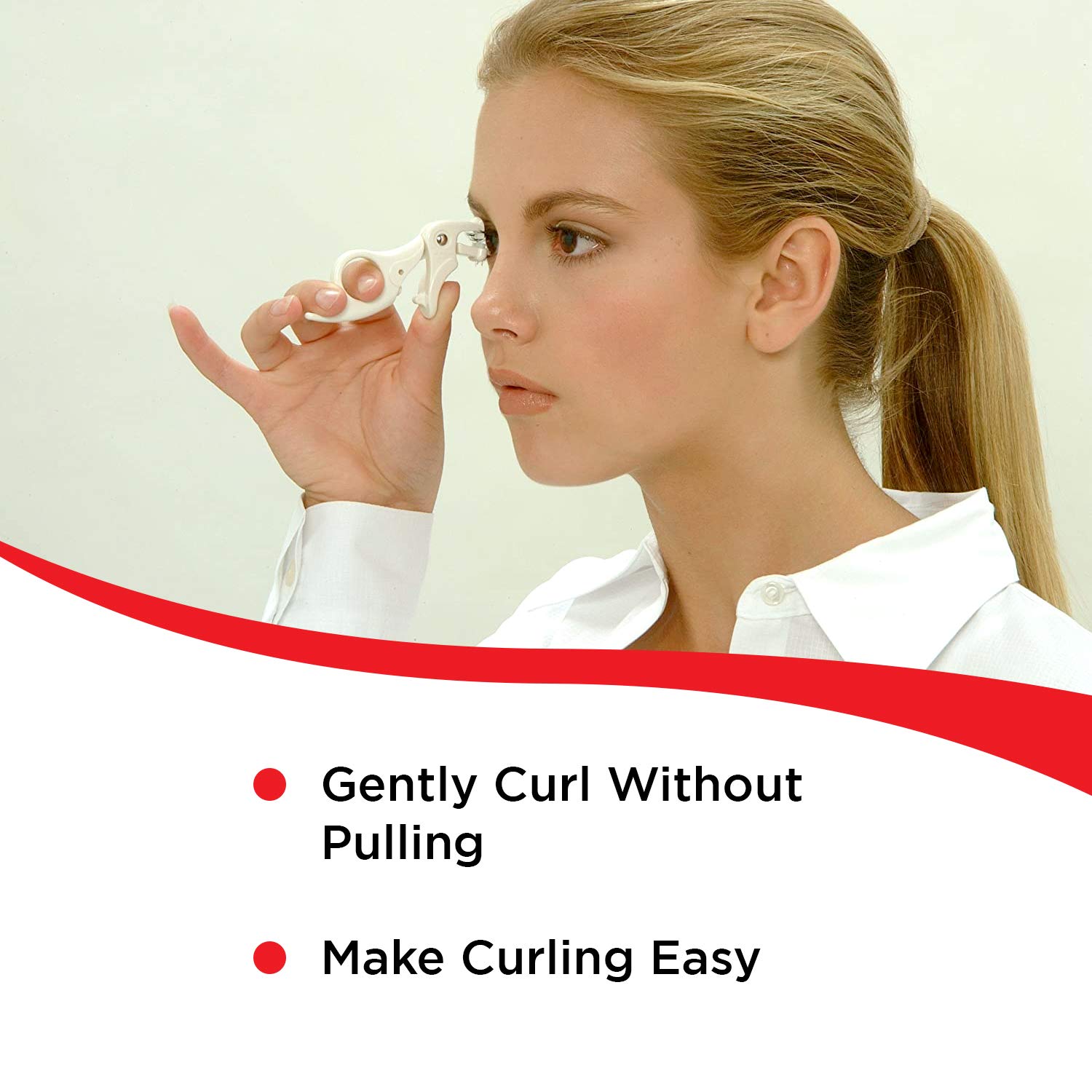 Seki Edge Spot Eyelash Curler (SS-600) - Lash Curler Adds Curl, Lift & Definition to Outer Corners of Lashes - Help Eyes Appear Larger & More Open - Comes with Extra Curler Replacement Pad - Image 4