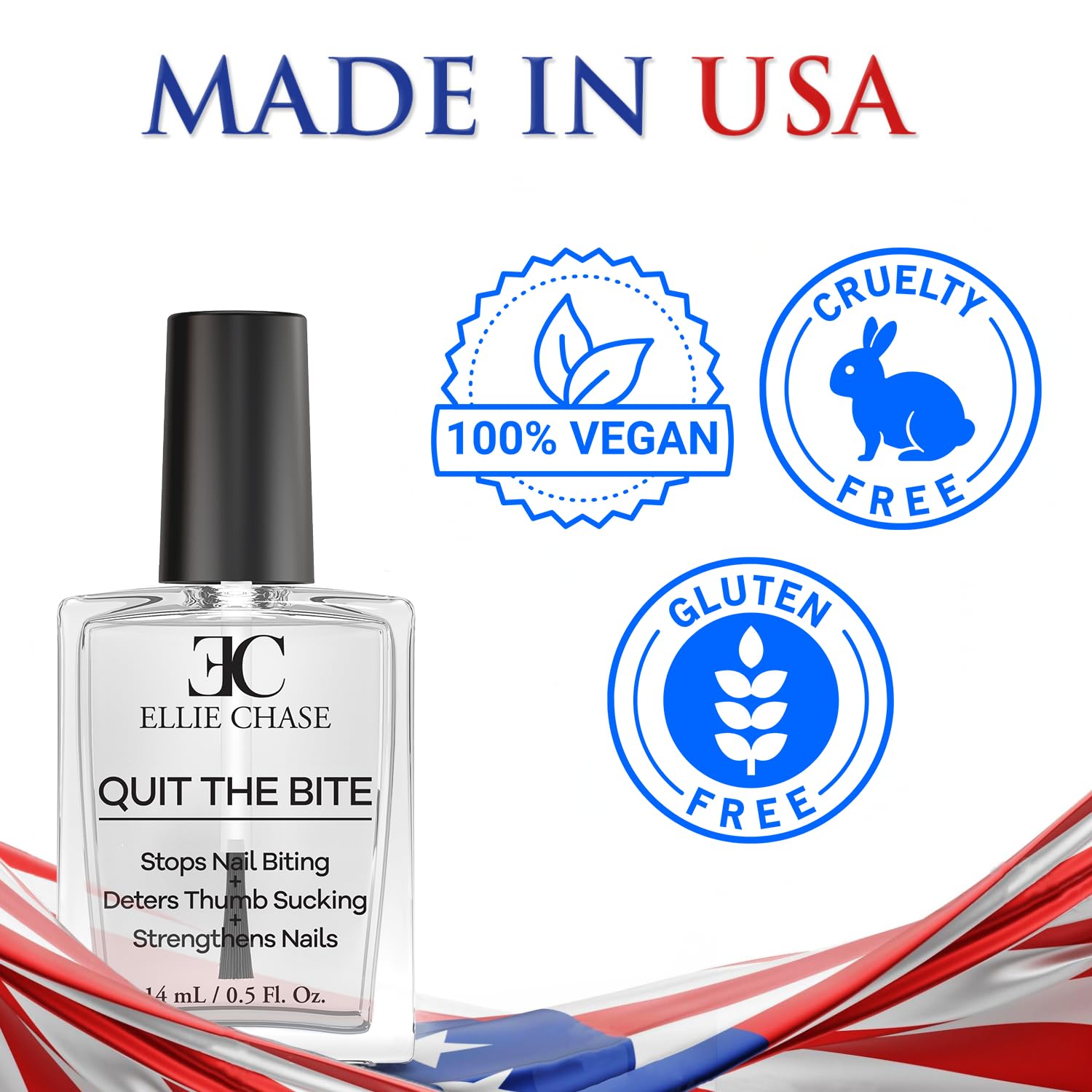 Stop Nail Biting Deterrent Treatment Polish Extra Bitter Taste 0.5 Oz | Stop Putting Fingers In Your Mouth | Safe For Adults & Kids | Helps Nail Growth Made in USA | DBP Free, TPHP Free - Image 6