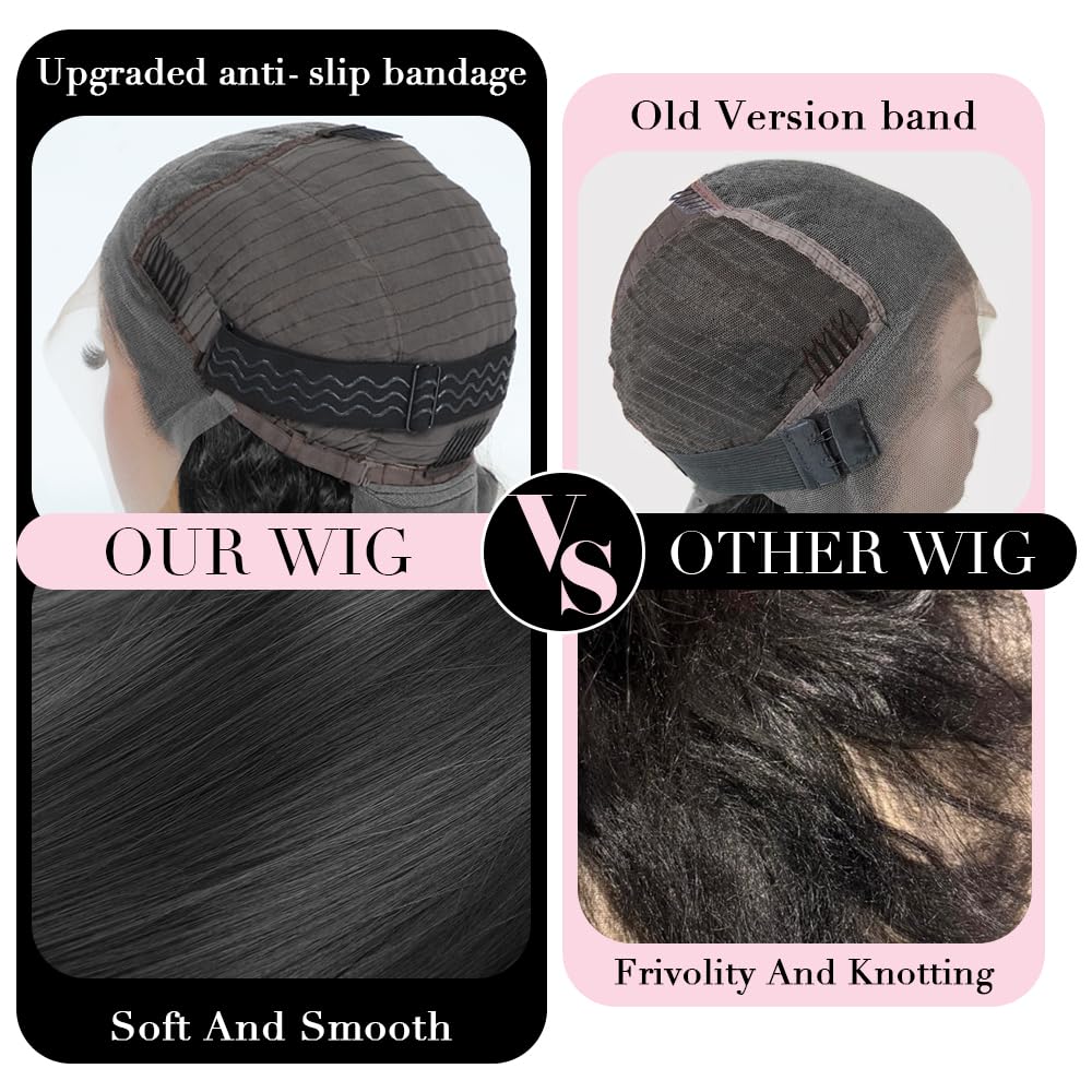 30 Inch 13x6 Lace Front Wigs Human Hair 200 Density Straight HD Lace Front Wigs Human Hair Pre Plucked with Baby Hair Glueless Wig Virgin Human Hair Lace Front Wigs for Women - Image 5