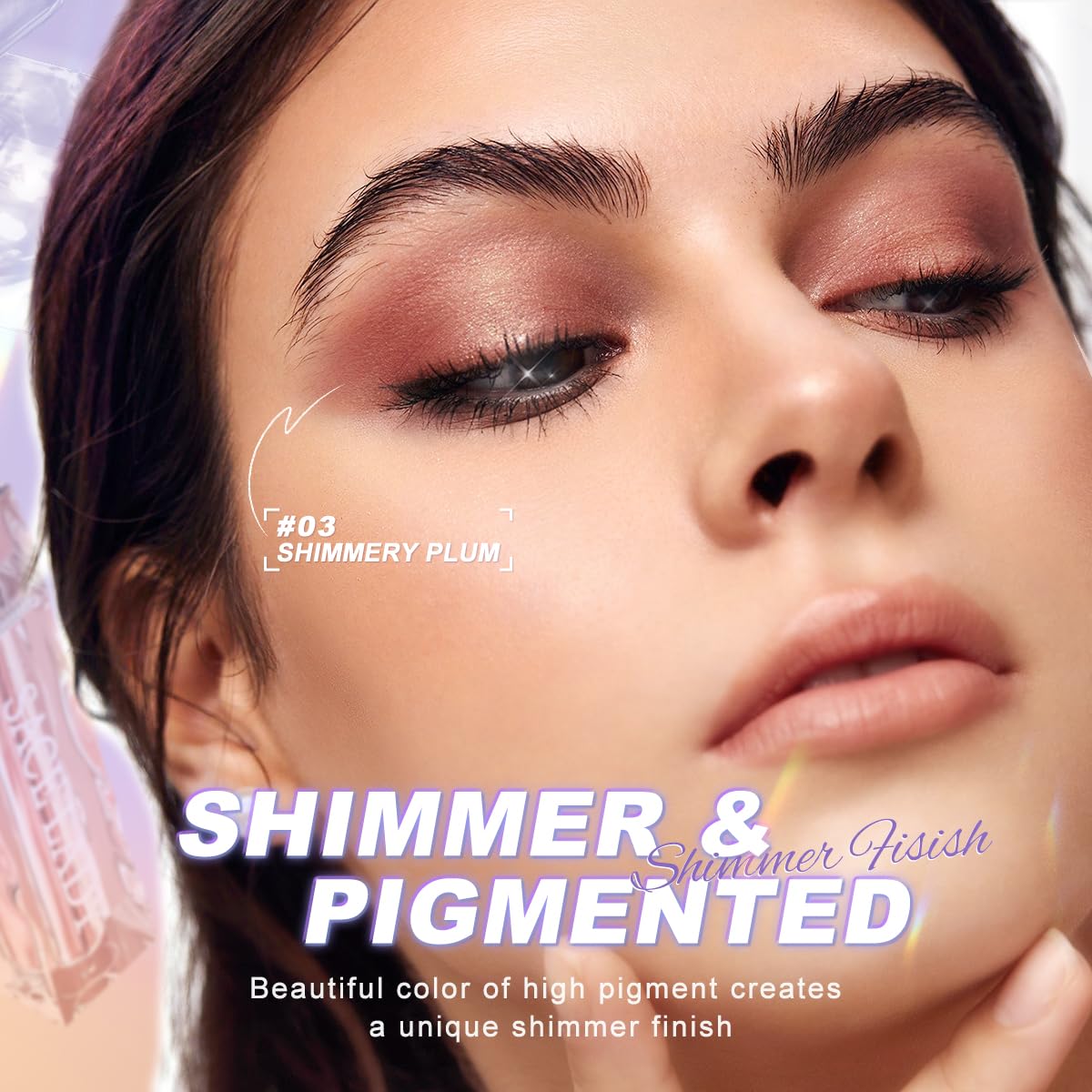 SACE LADY Liquid Eyeshadow, Lasting Pigmented Waterproof Eye Glitter Makeup Cream, Metallic Smooth Eye Shadow Eyeliner Cosmetics, 0.12Fl Oz (#01) - Image 3