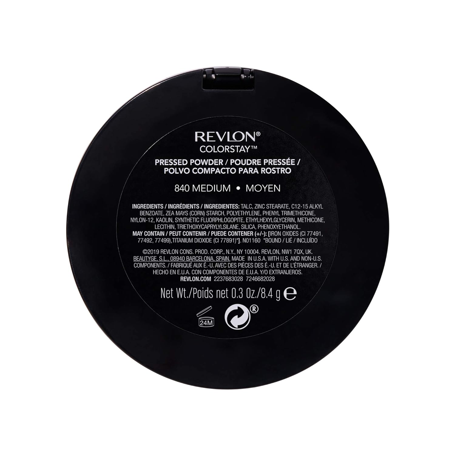 Revlon ColorStay Pressed Powder Face Makeup, Longwearing, Fragrance-Free, Noncomedogenic, 840 Medium, 0.3 oz - Image 8