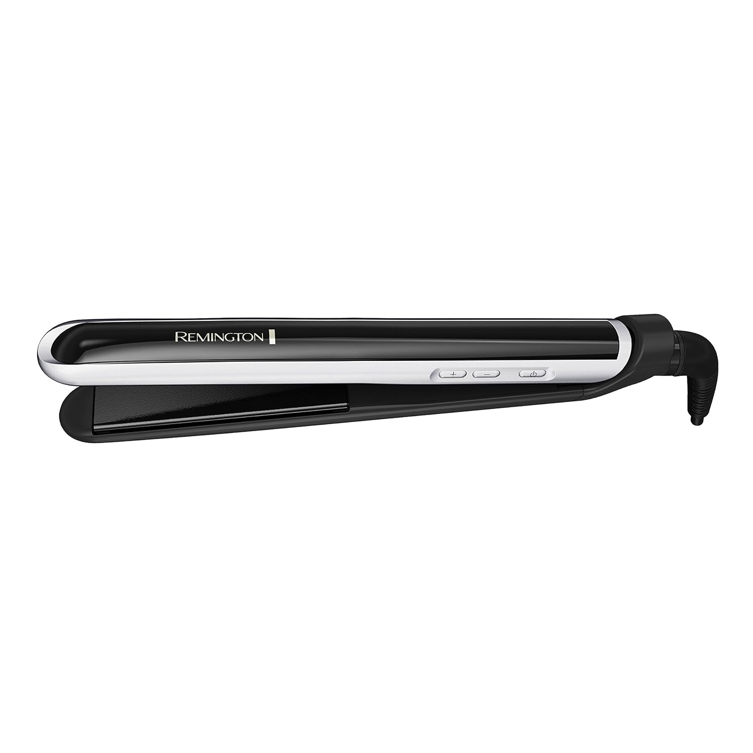 Remington Pearl Pro Ceramic Flat Iron Hair Straightener, 1-inch Floating Plates, Fast 30 Second Heat up, Black & White - Image 7