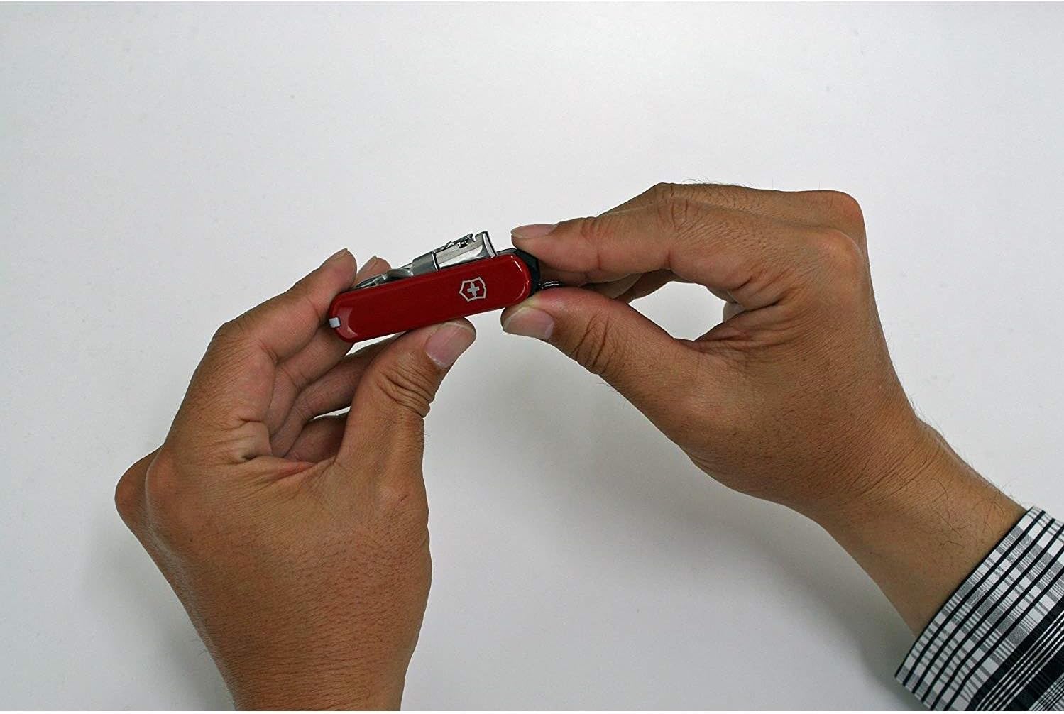Victorinox Nail Clip 580, 8 Functions, Swiss Made Multi-Tool with Nail File, Nail Cleaner and Small Blade - Red - Image 3